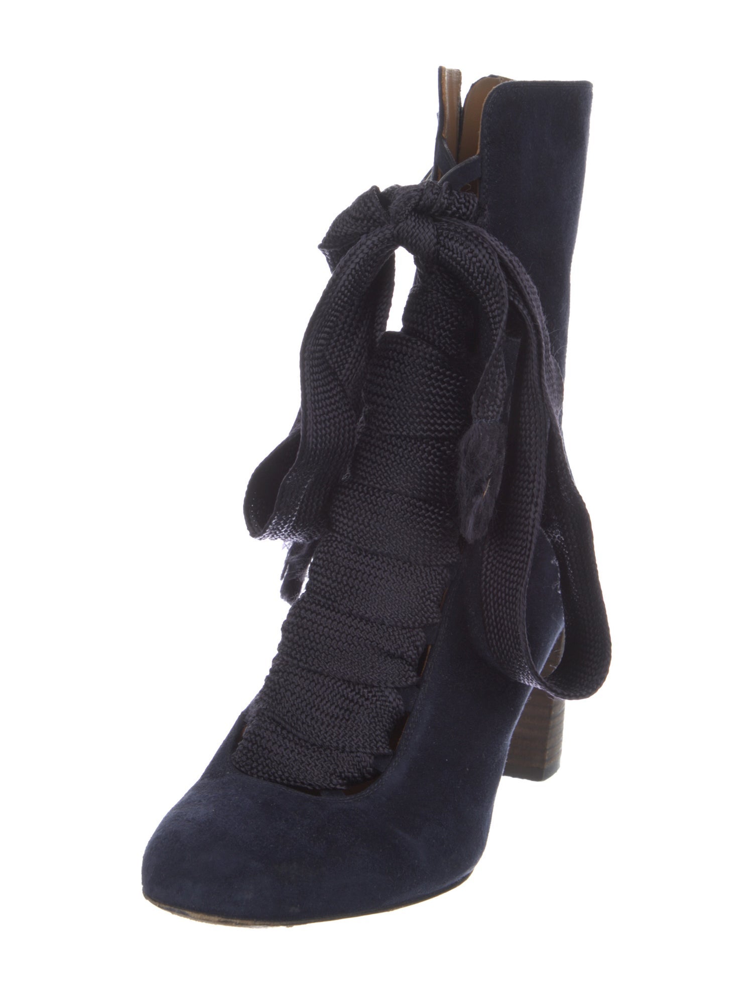 Chloé Suede Lace-Up Boots