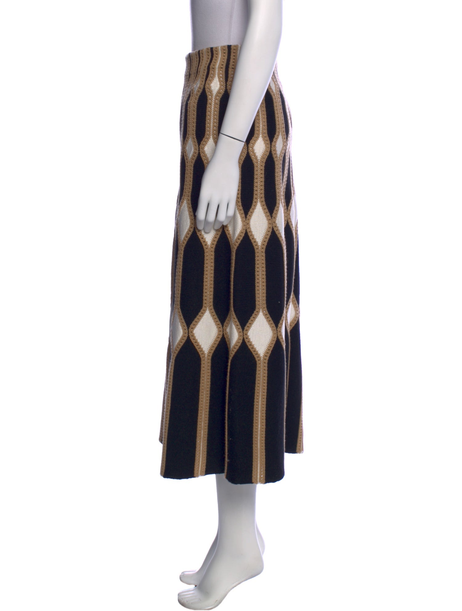 Chloé Wool Midi Length Skirt