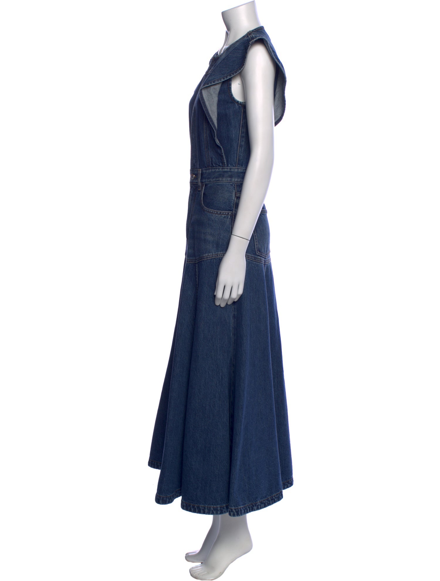 Chloé Crew Neck Long Dress
