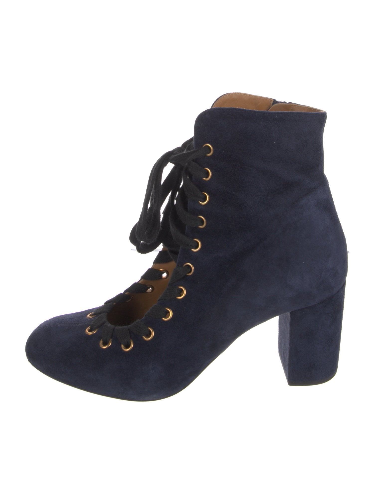 Chloé Suede Lace-Up Boots