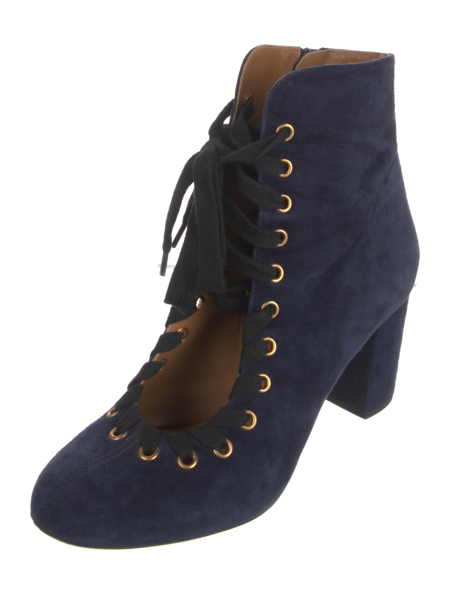 Chloé Suede Lace-Up Boots