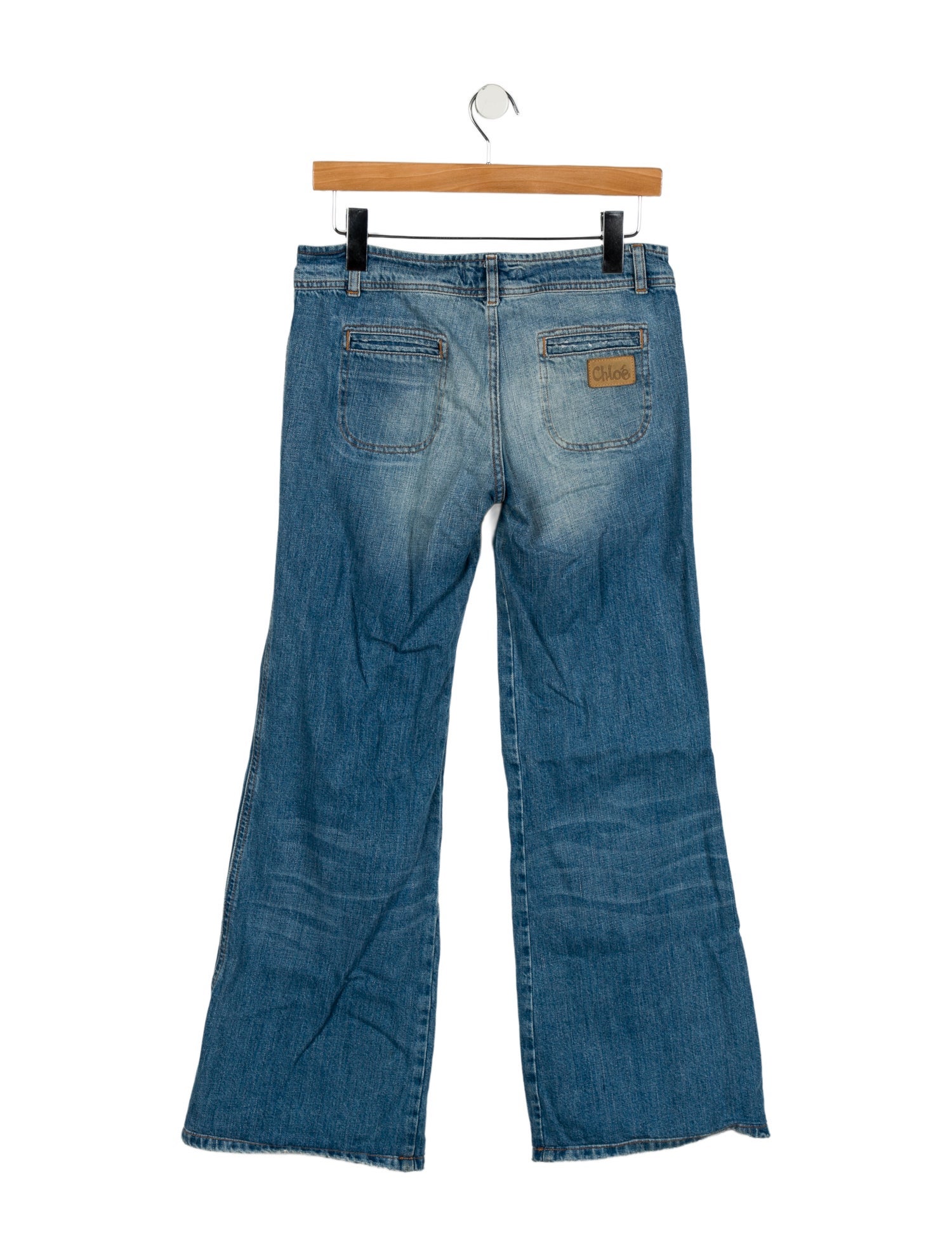 Chloé Mid-Rise Wide Leg Jeans