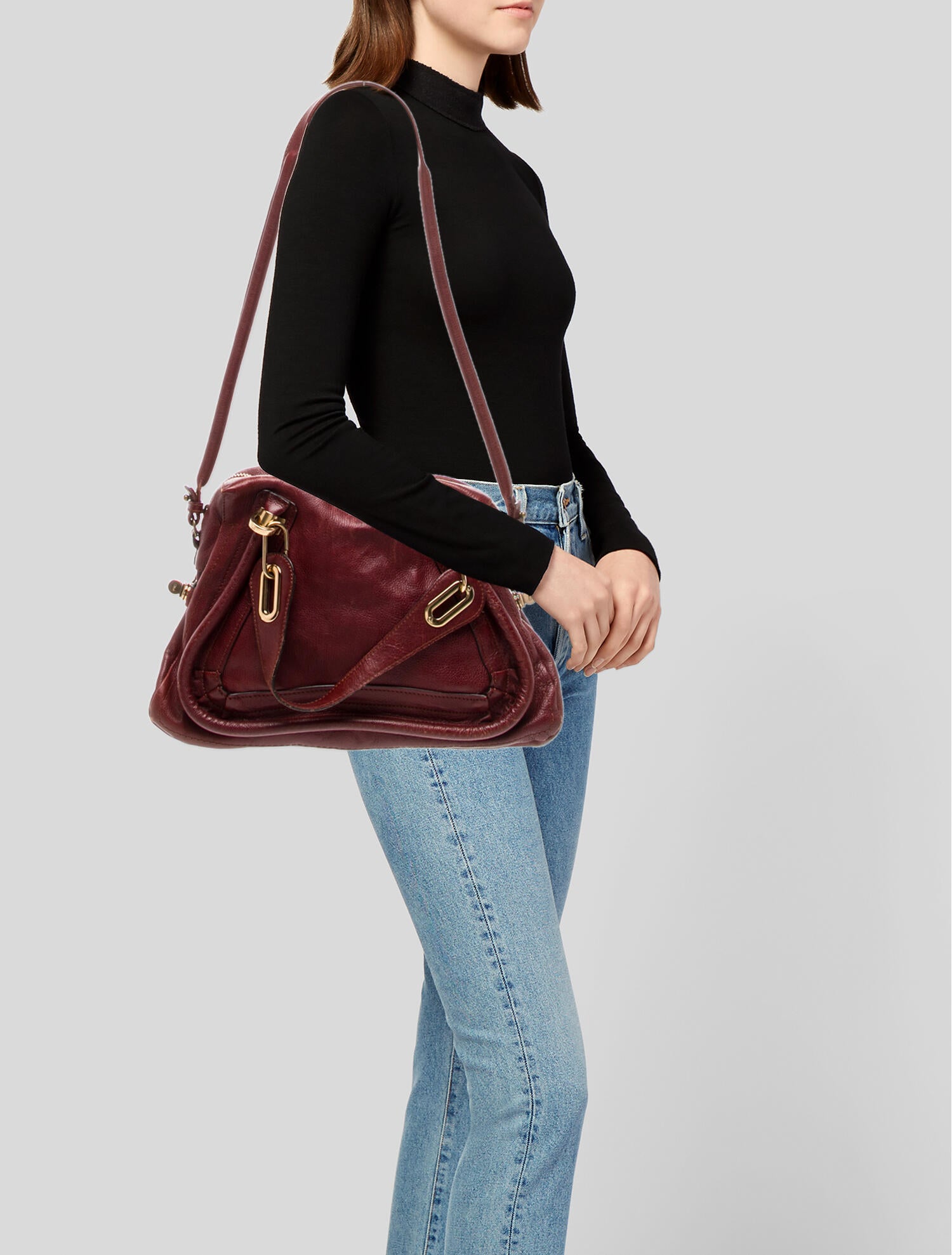 Chloé Leather Top Handle Bag
