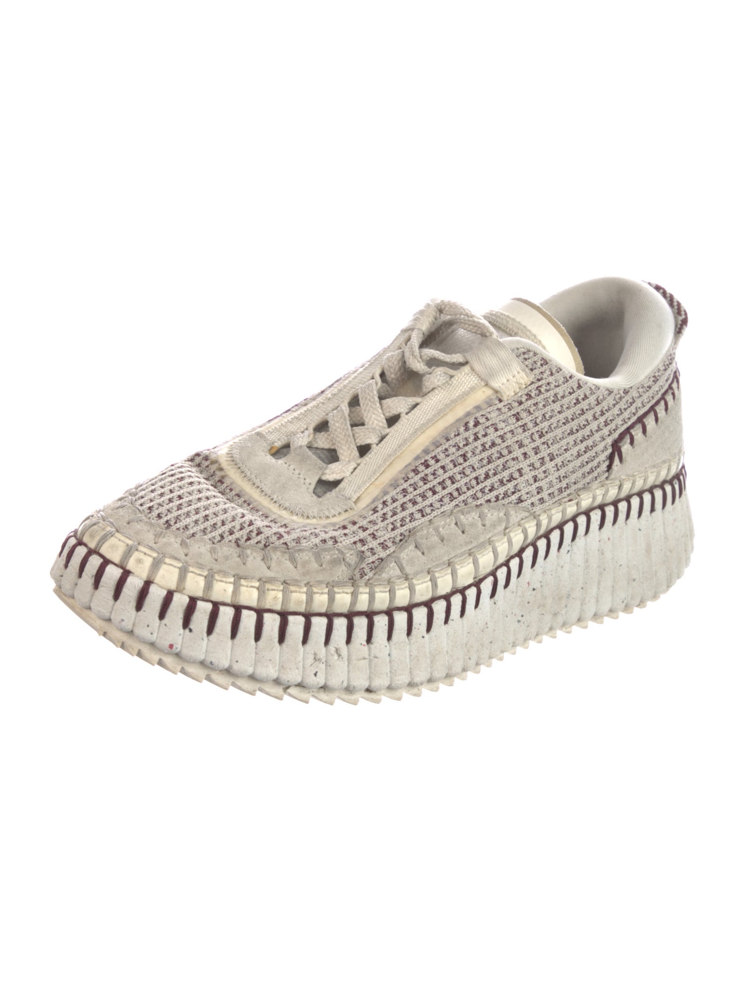 Chloé Whipstitch Trim Sneakers