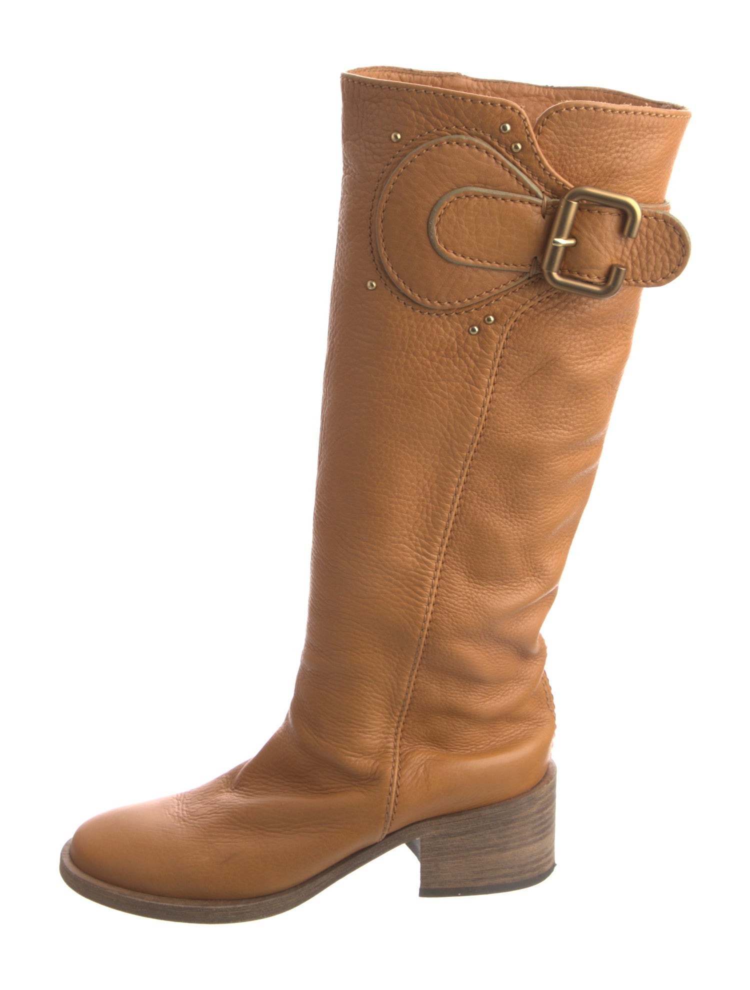 Chloé Leather Riding Boots