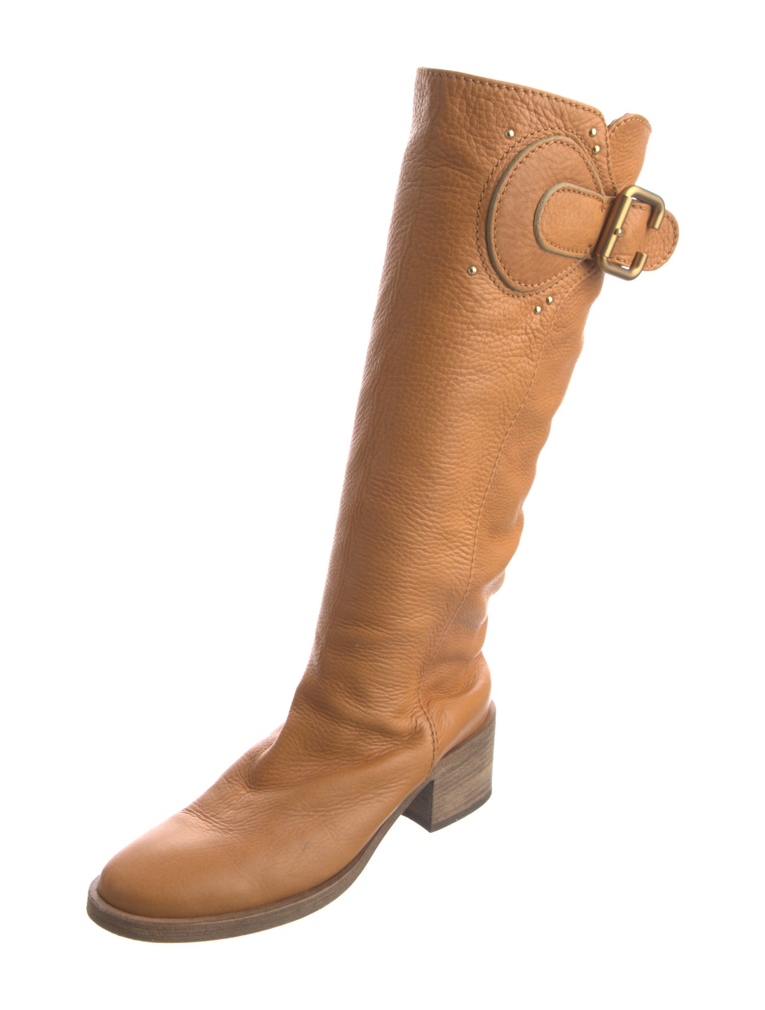 Chloé Leather Riding Boots