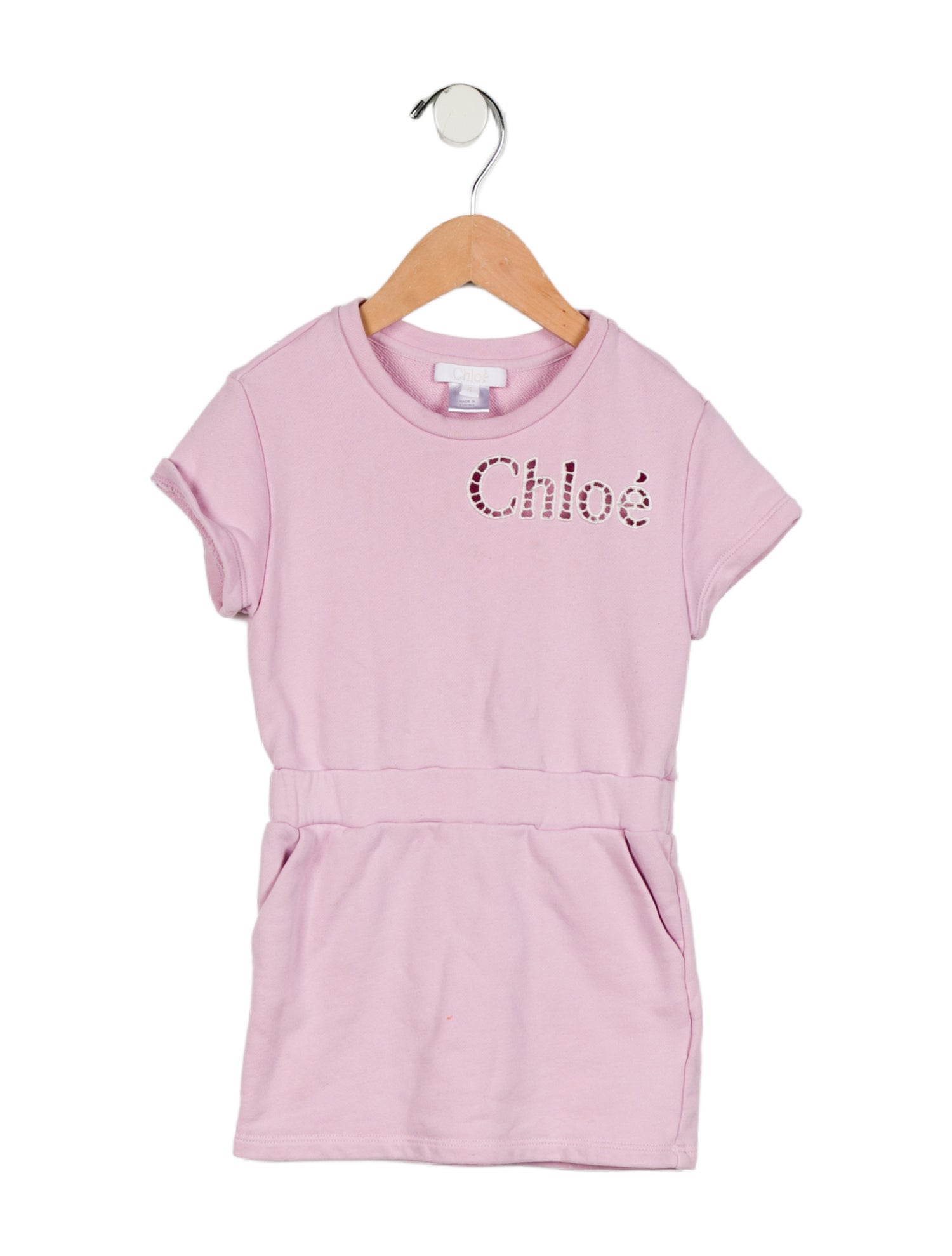 Chloé Toddler Girls' Logo Embroidered Casual Dress