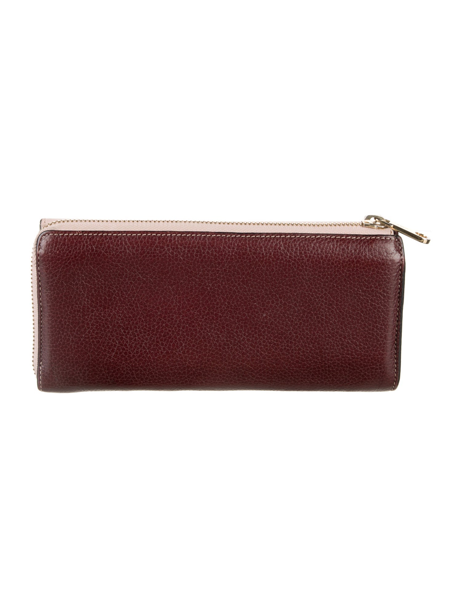 Chloé Leather Colorblock Pattern Wallet