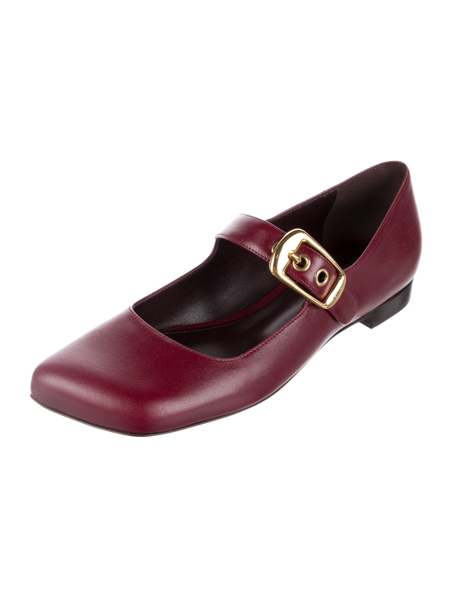Chloé Leather Mary Jane Flats w/ Tags