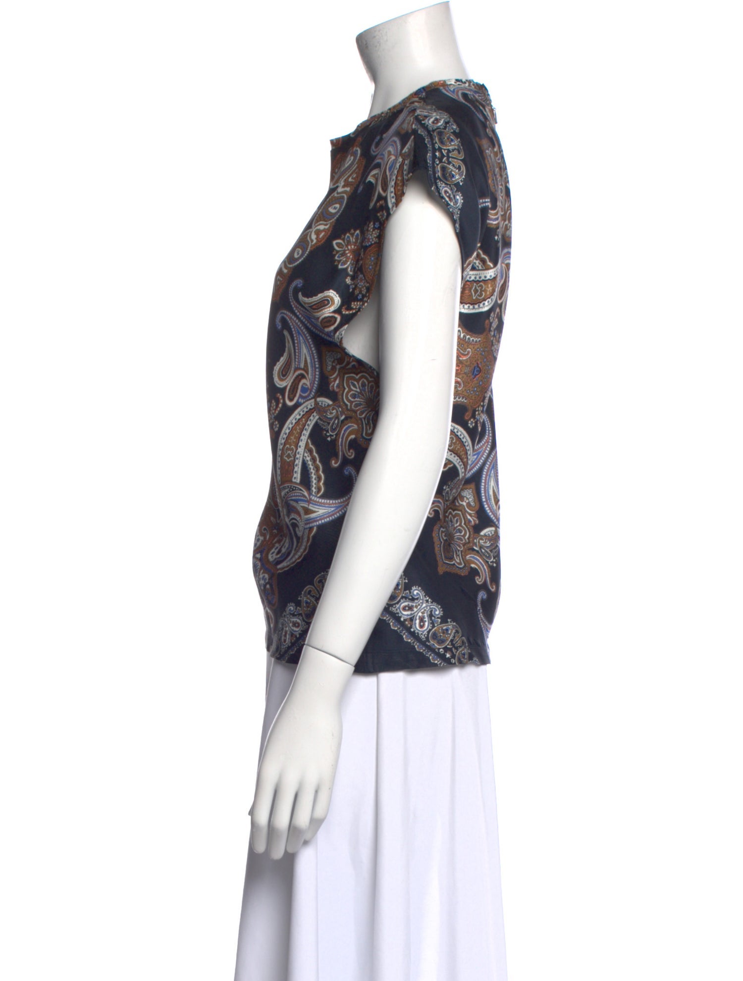 Chloé Lace Pattern Crew Neck Blouse