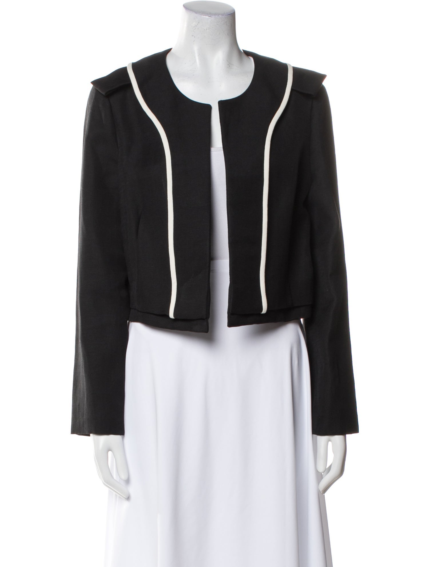 Chloé Linen Striped Evening Jacket