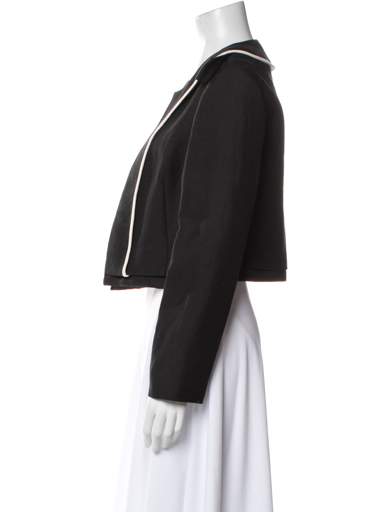 Chloé Linen Striped Evening Jacket