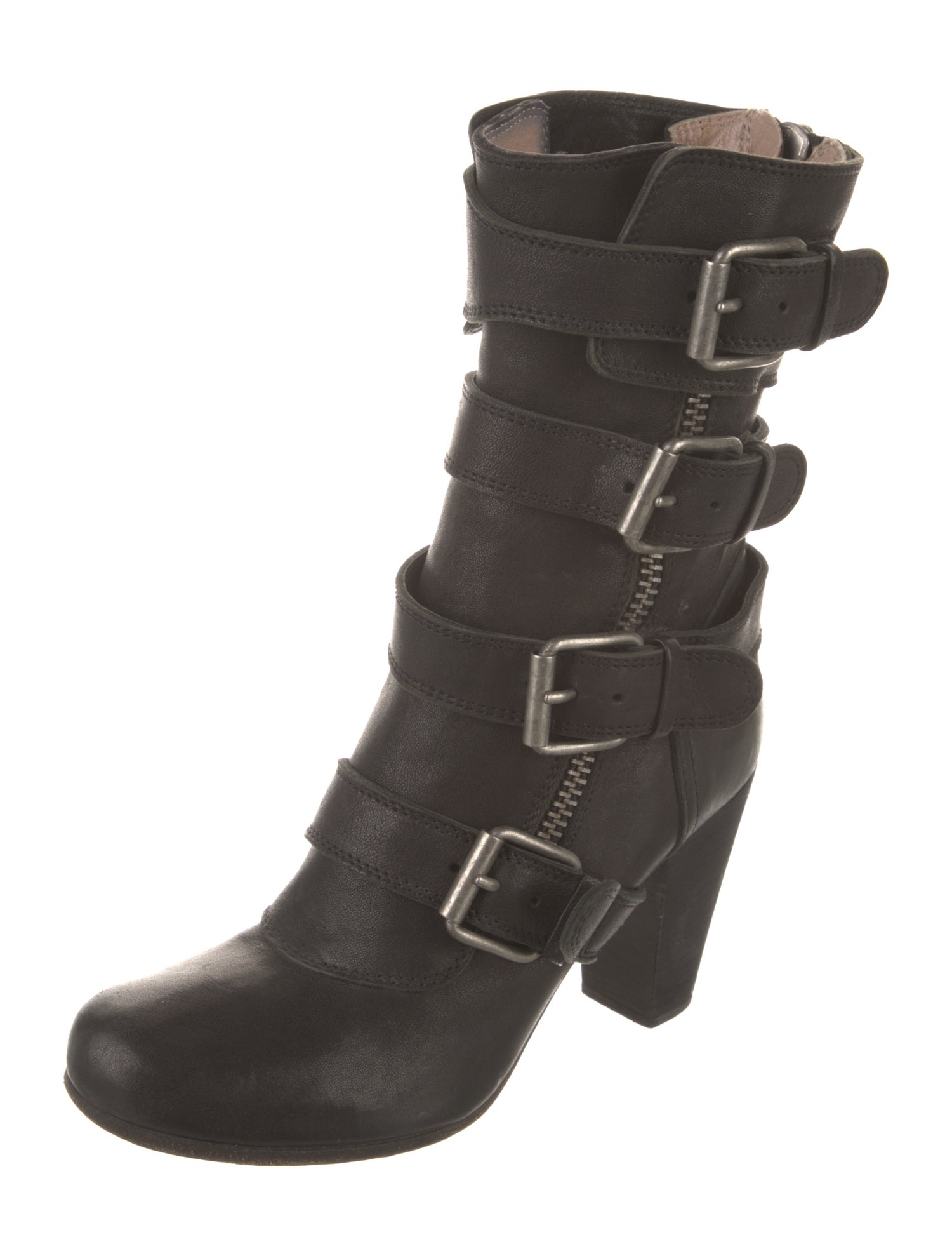 Chloé Leather Moto Boots