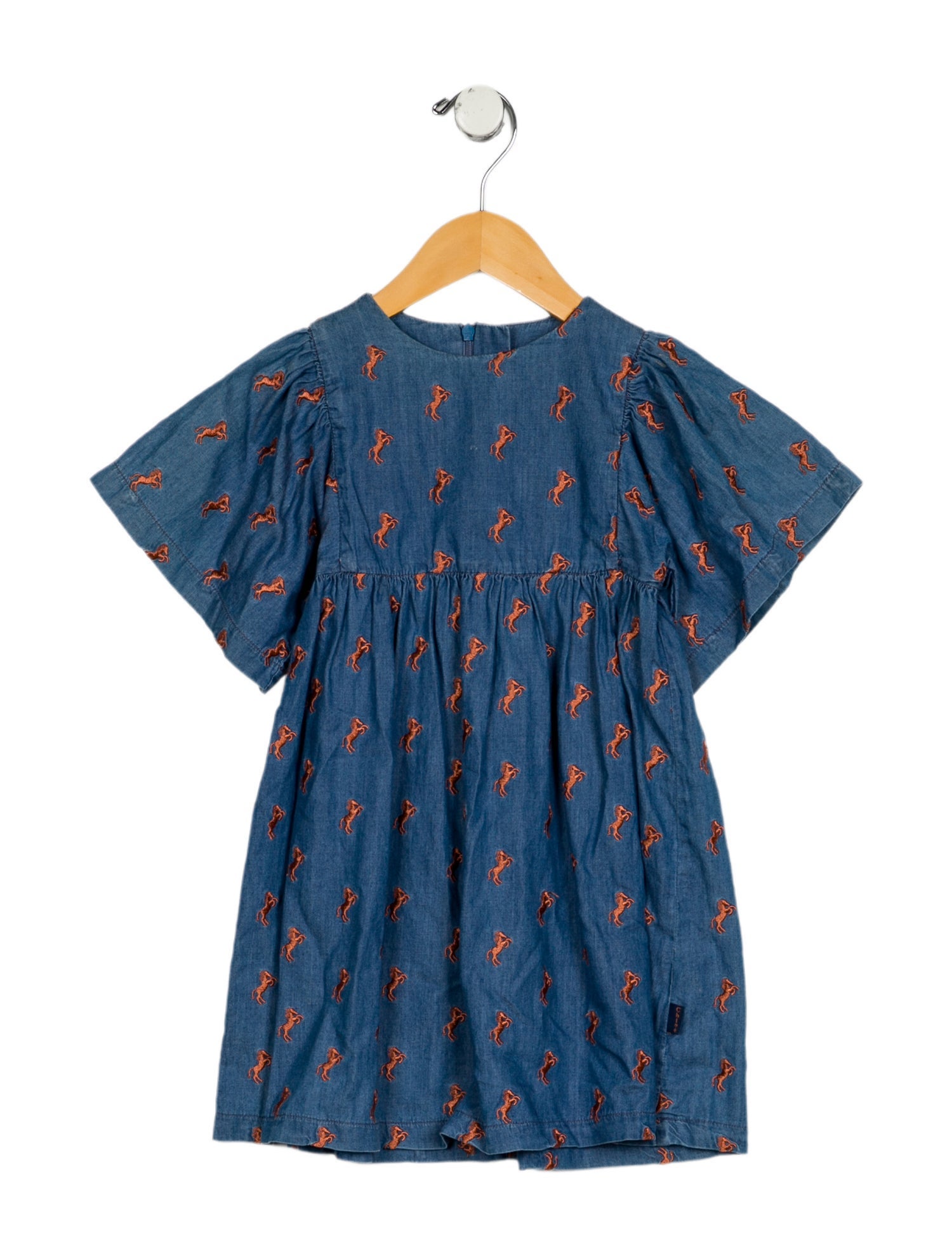 Chloé Toddler Girls' Embroidered Short Sleeve Dress