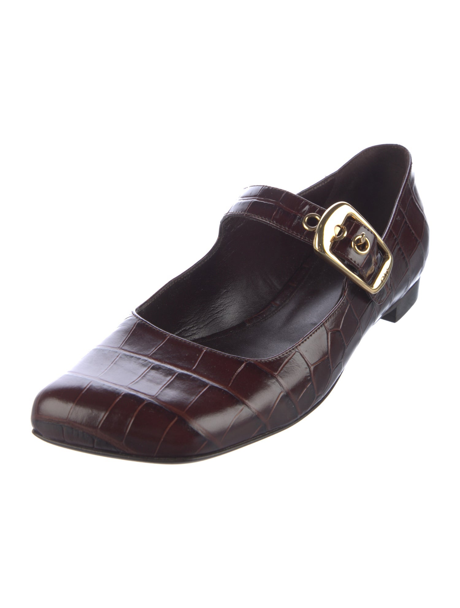 Chloé Leather Mary Jane Flats