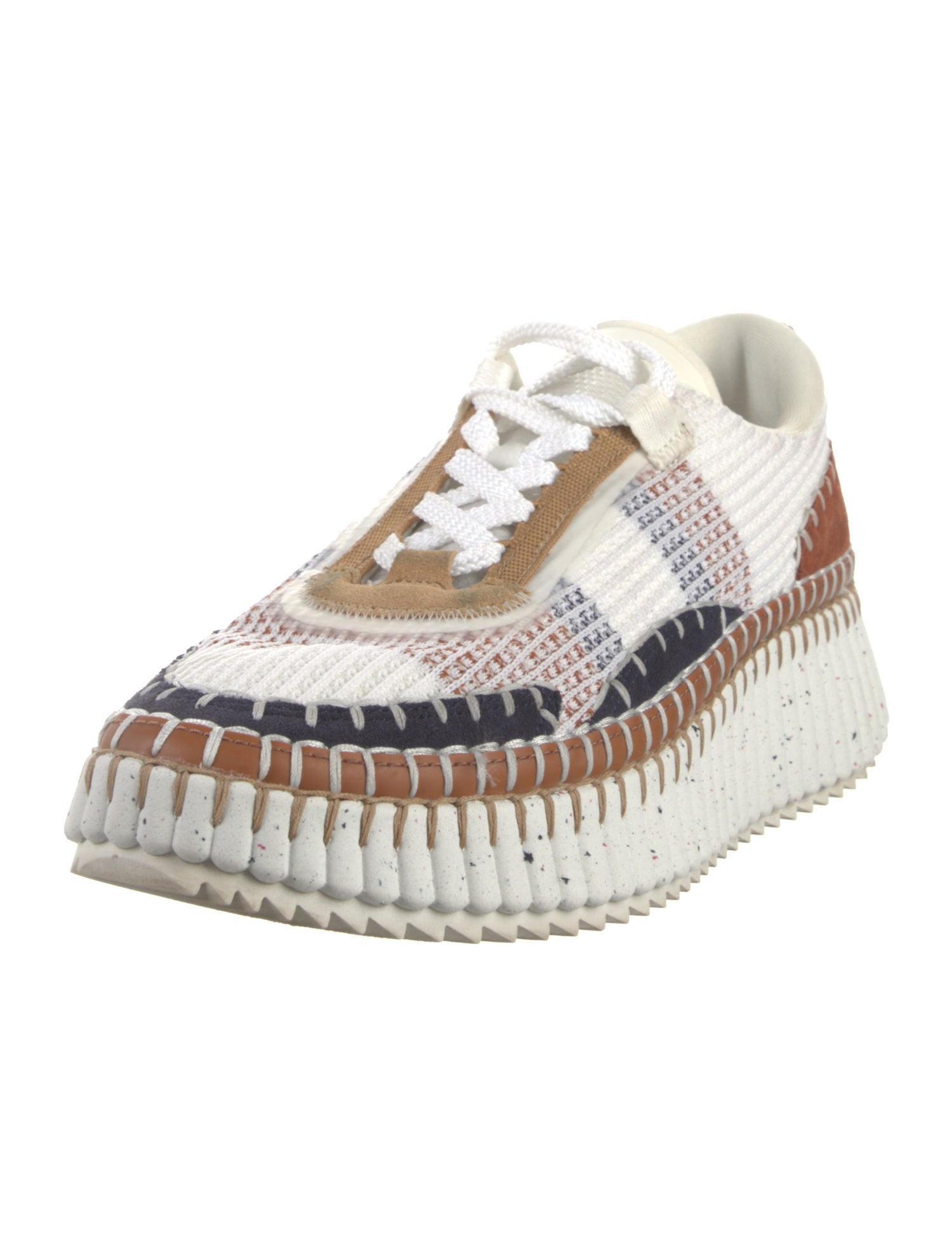 Chloé Plaid Print Sneakers