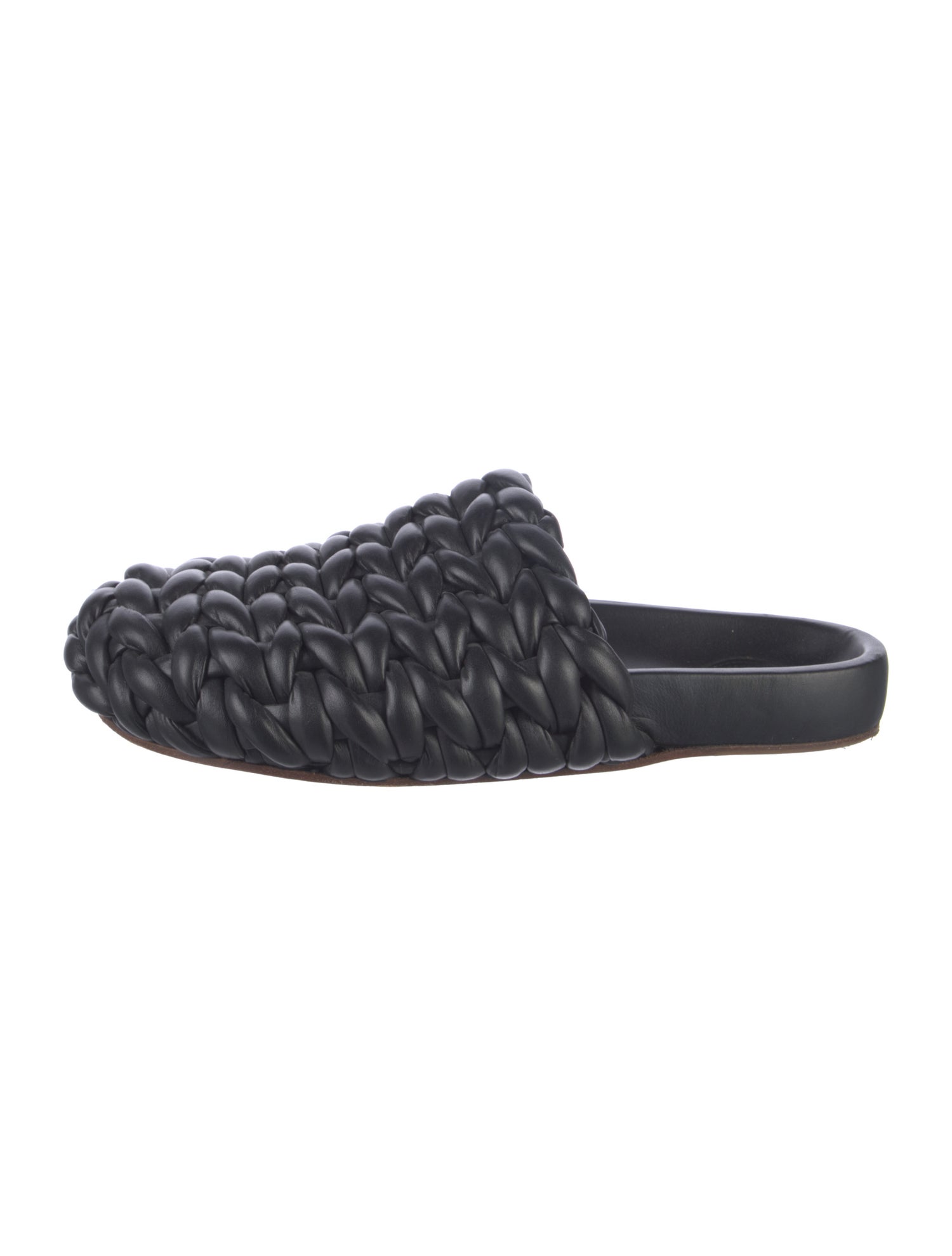 Chloé Intrecciato Weave Leather Mules