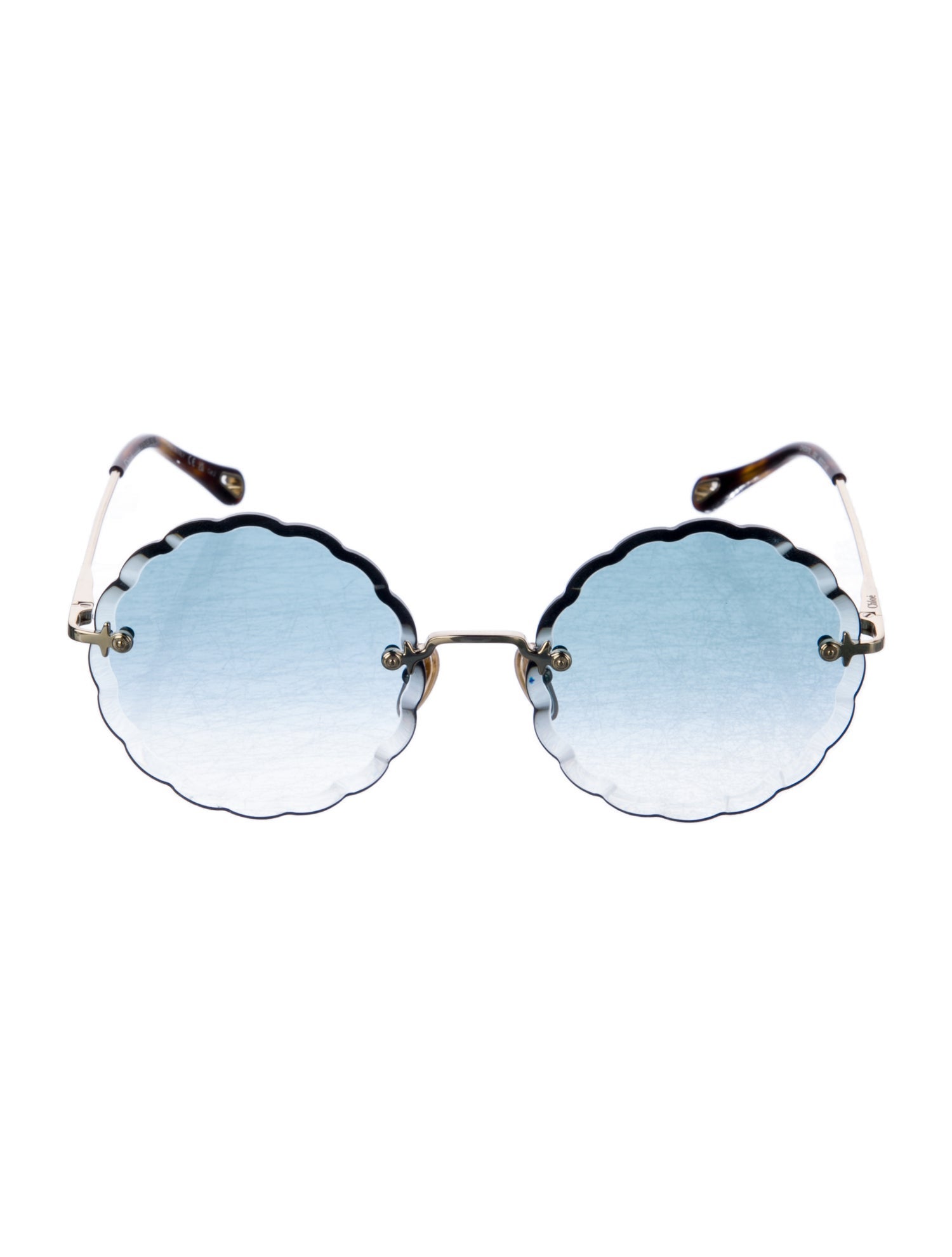 Chloé Round Gradient Sunglasses