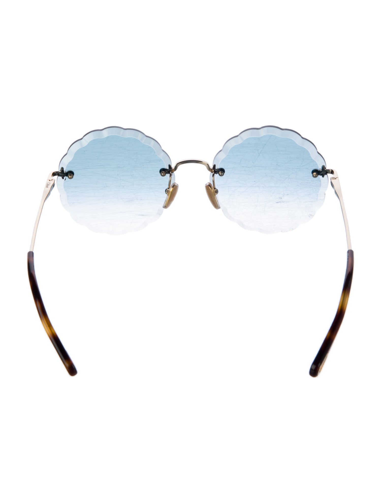Chloé Round Gradient Sunglasses