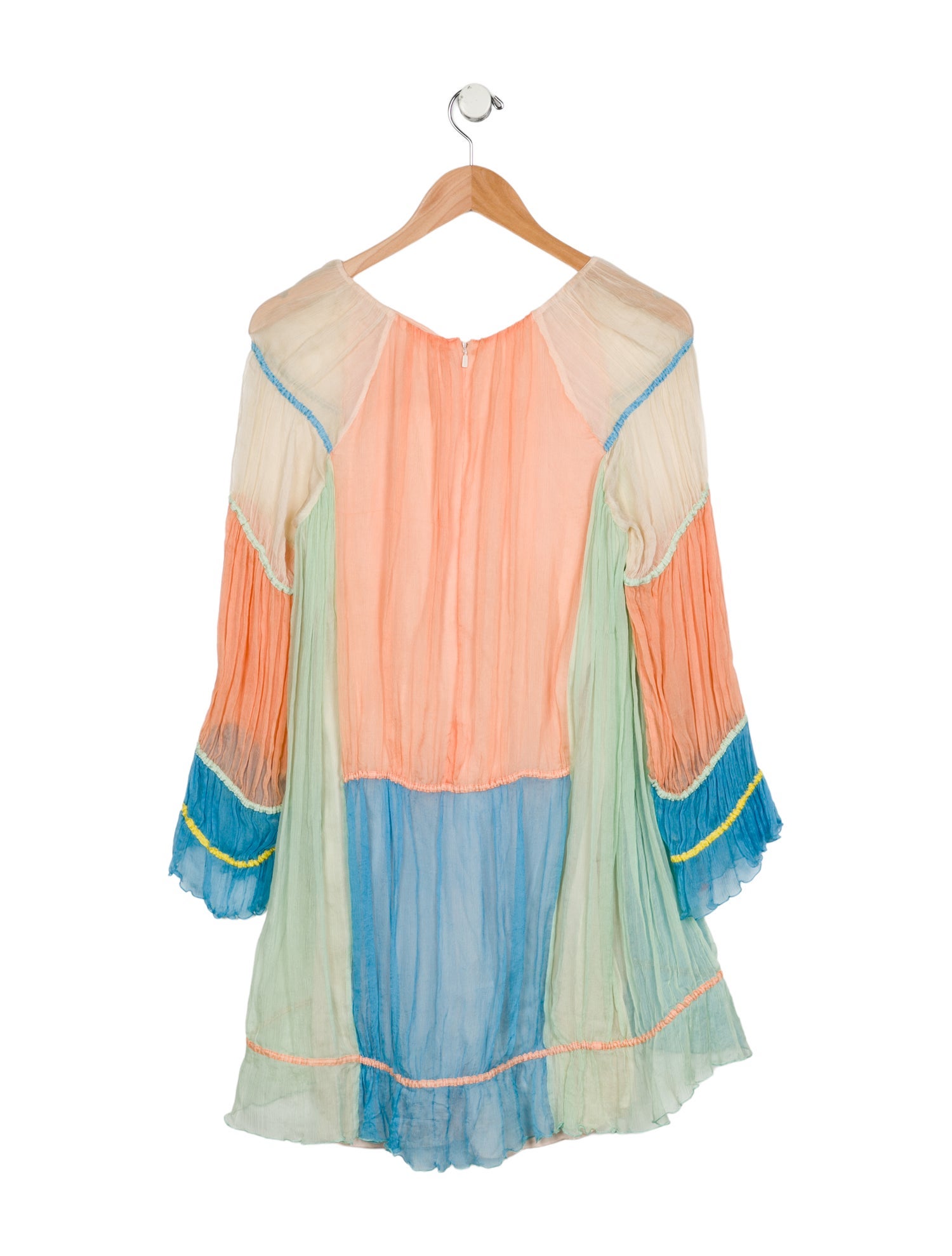 Chloé Girls' Silk Long Sleeve Dress