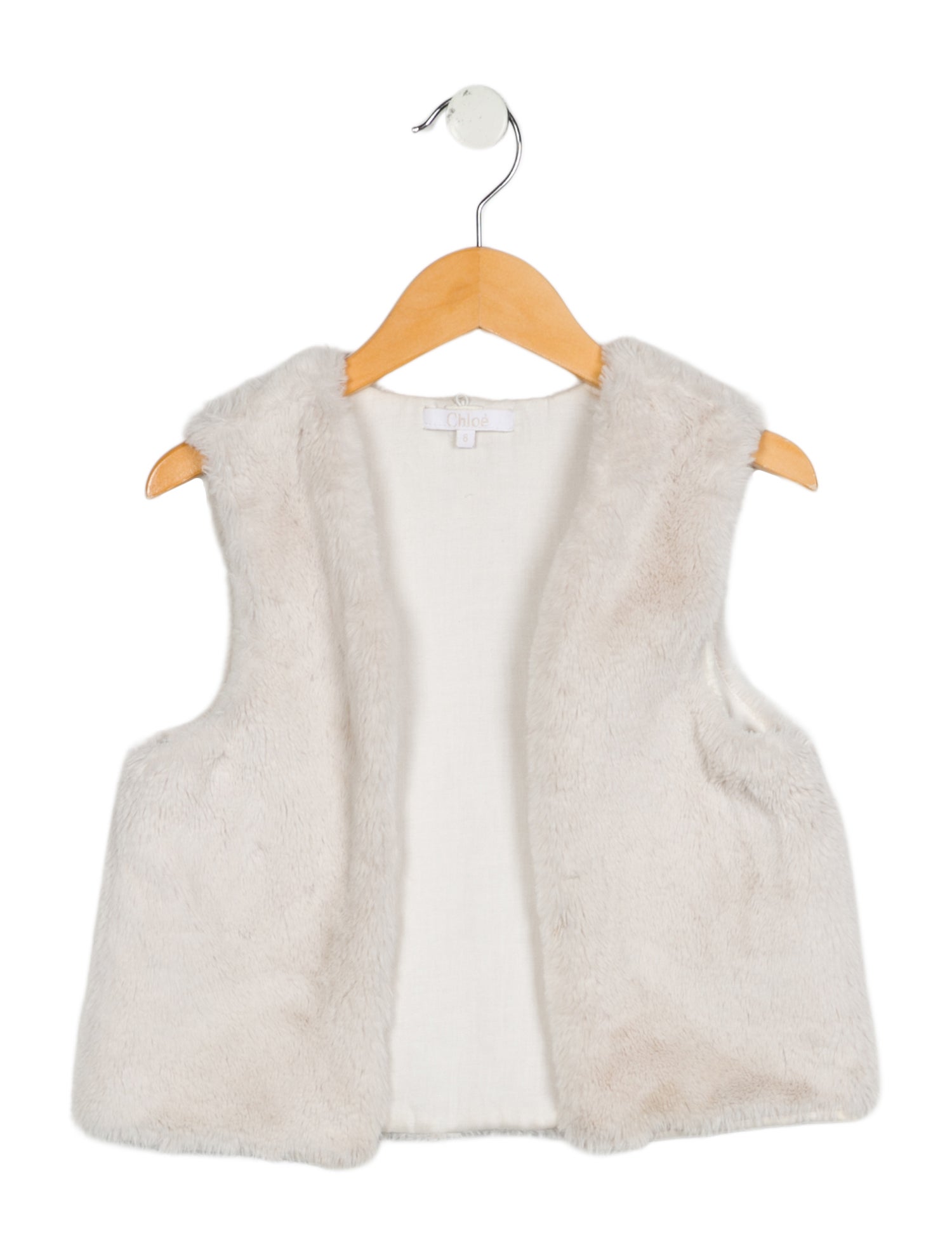 Chloé Girls' Faux Fur Vest