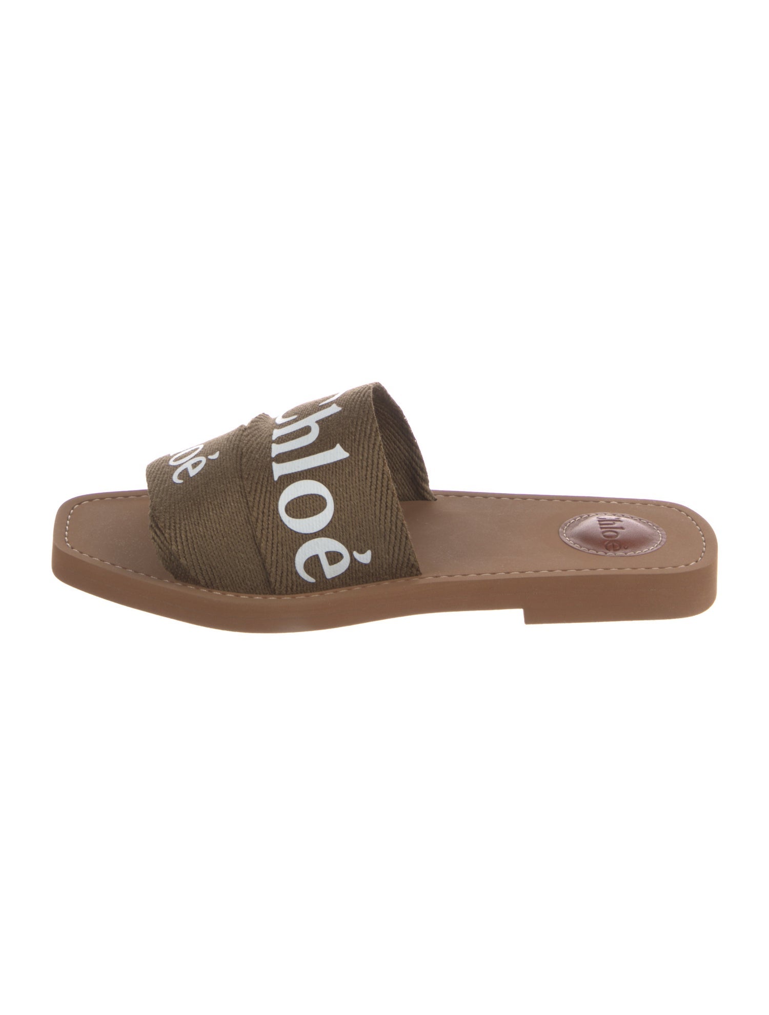 Chloé Graphic Print Slides w/ Tags