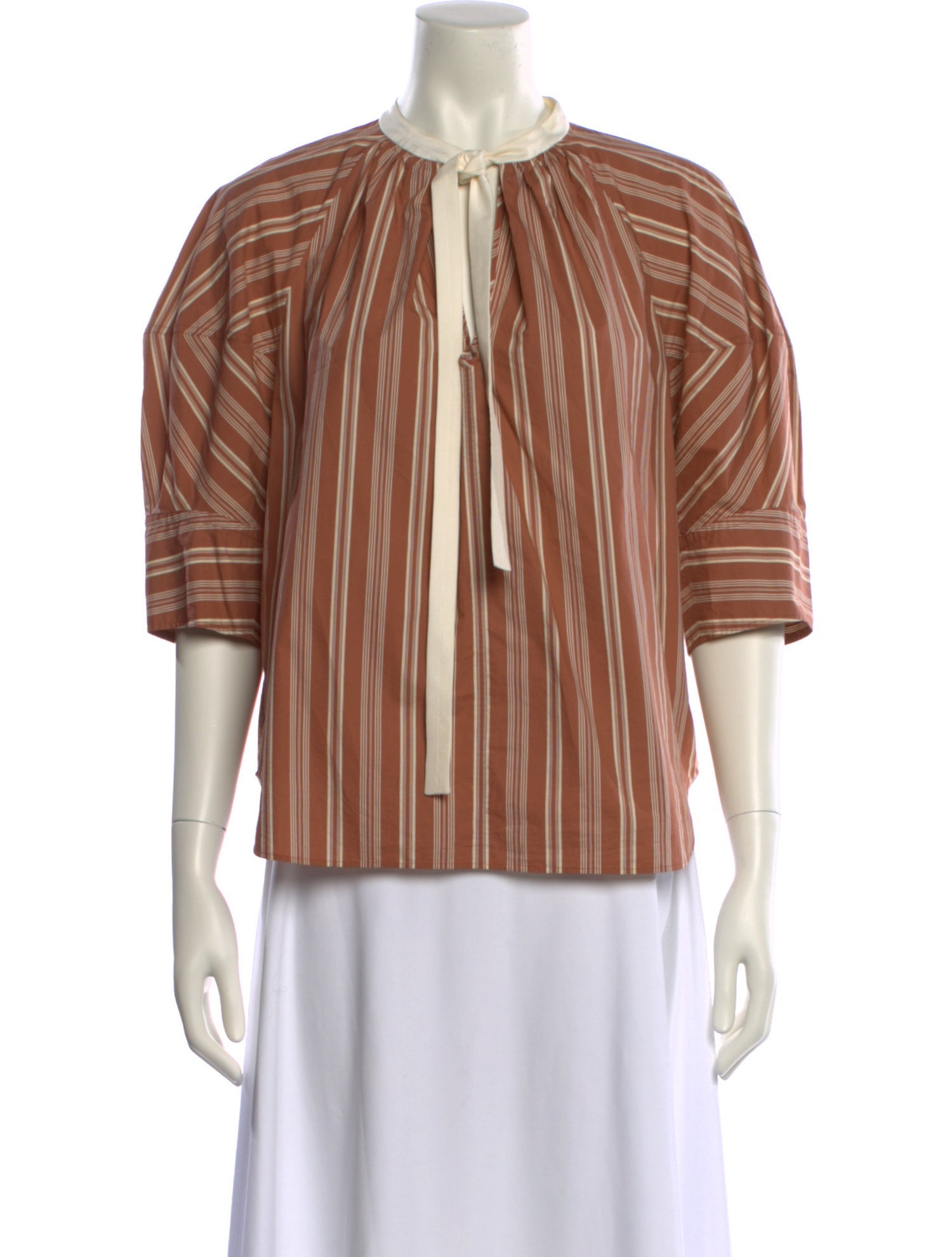 Chloé Silk Striped Blouse