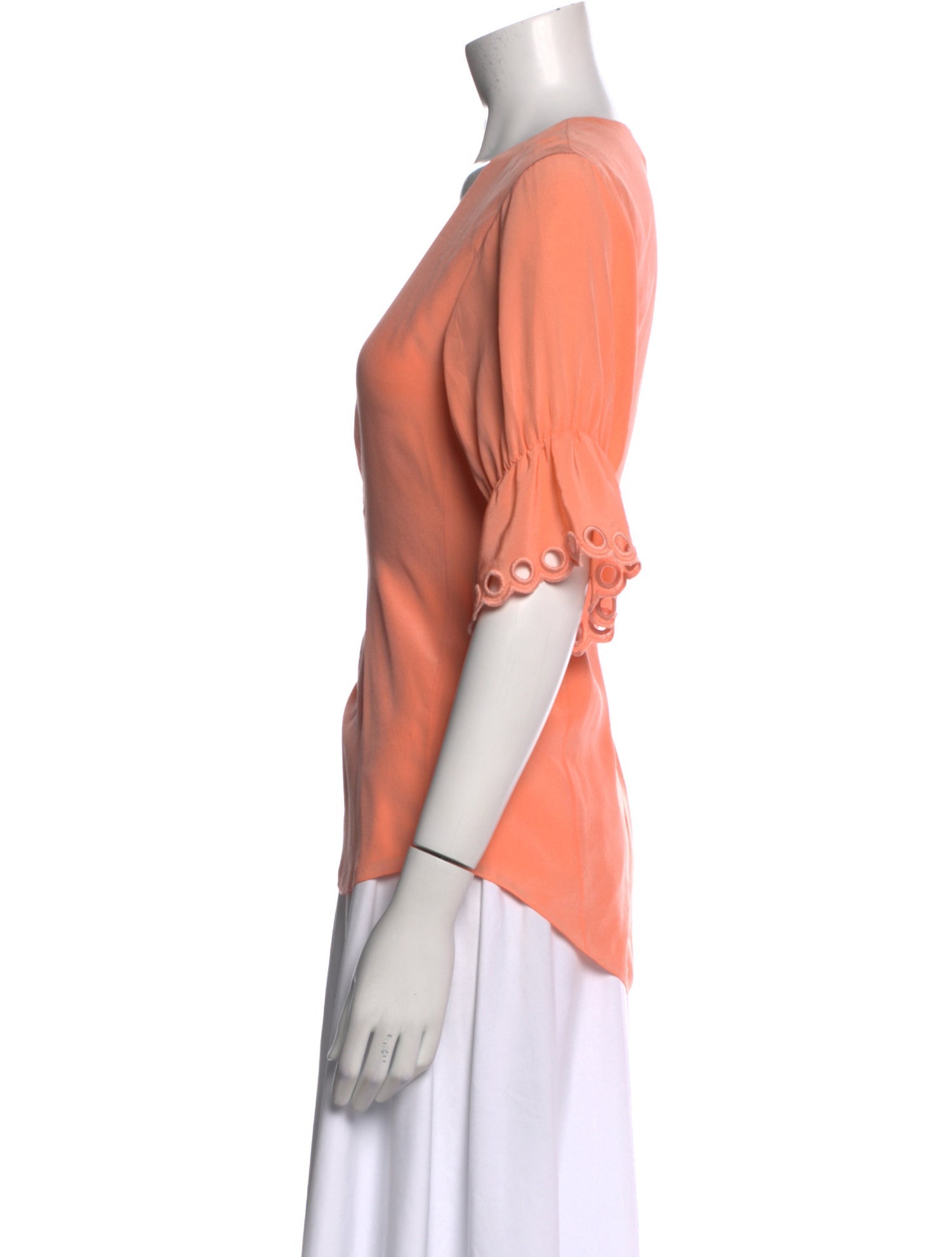 Chloé Silk V-Neck Blouse