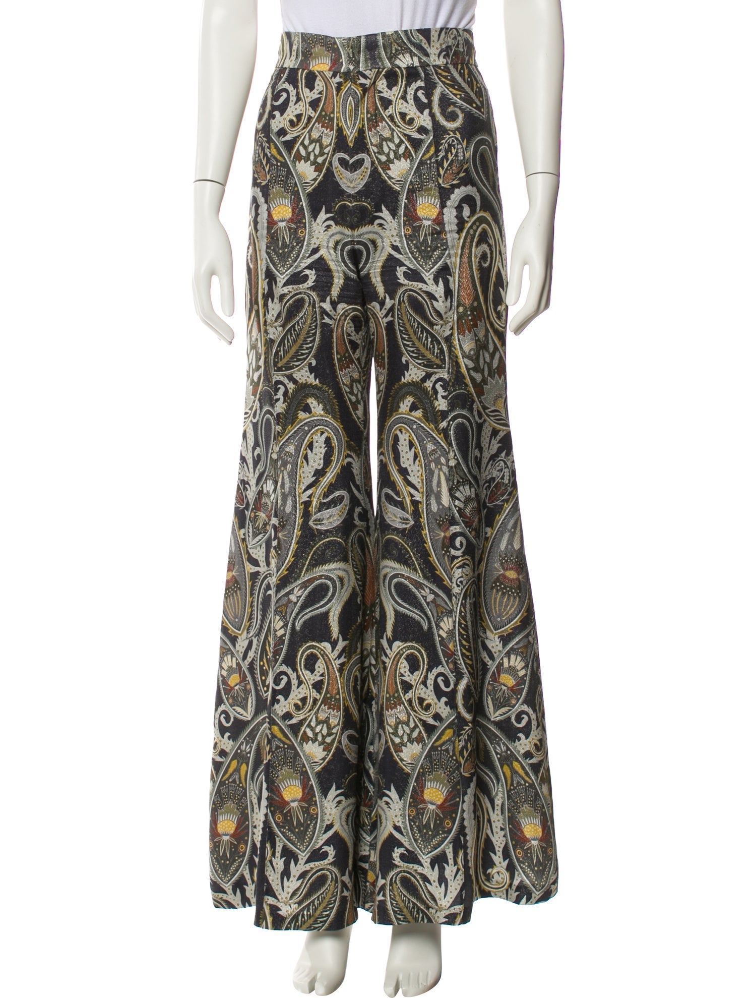 Chloé Silk Wide Leg Pants