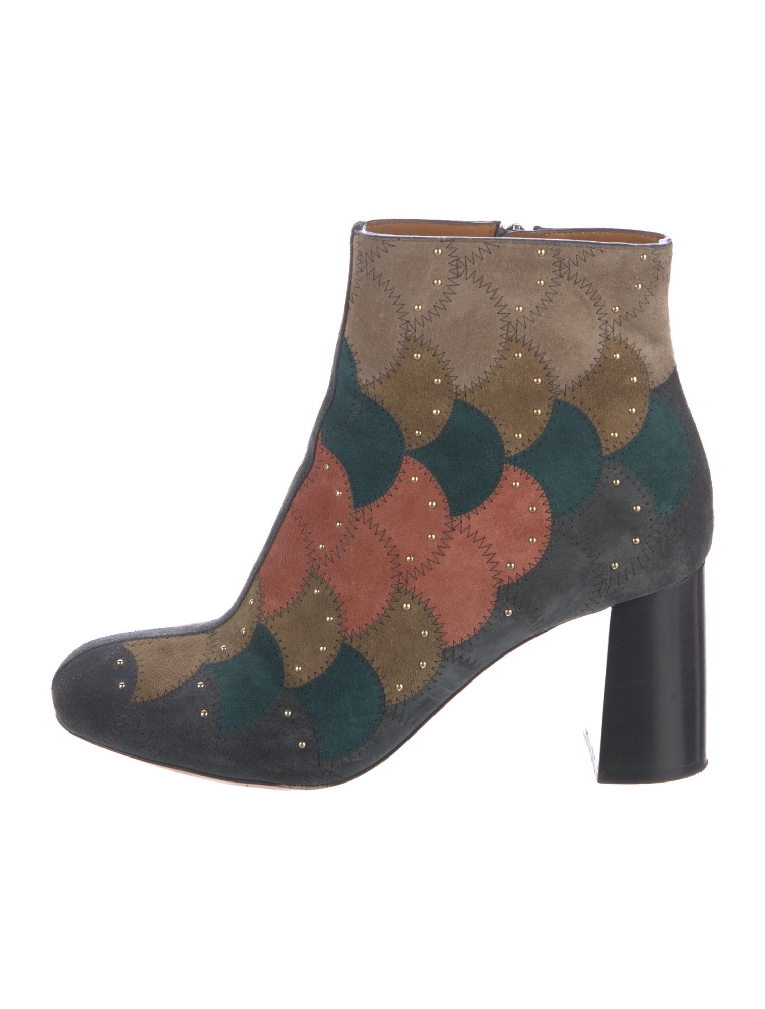 Chloé Suede Printed Boots