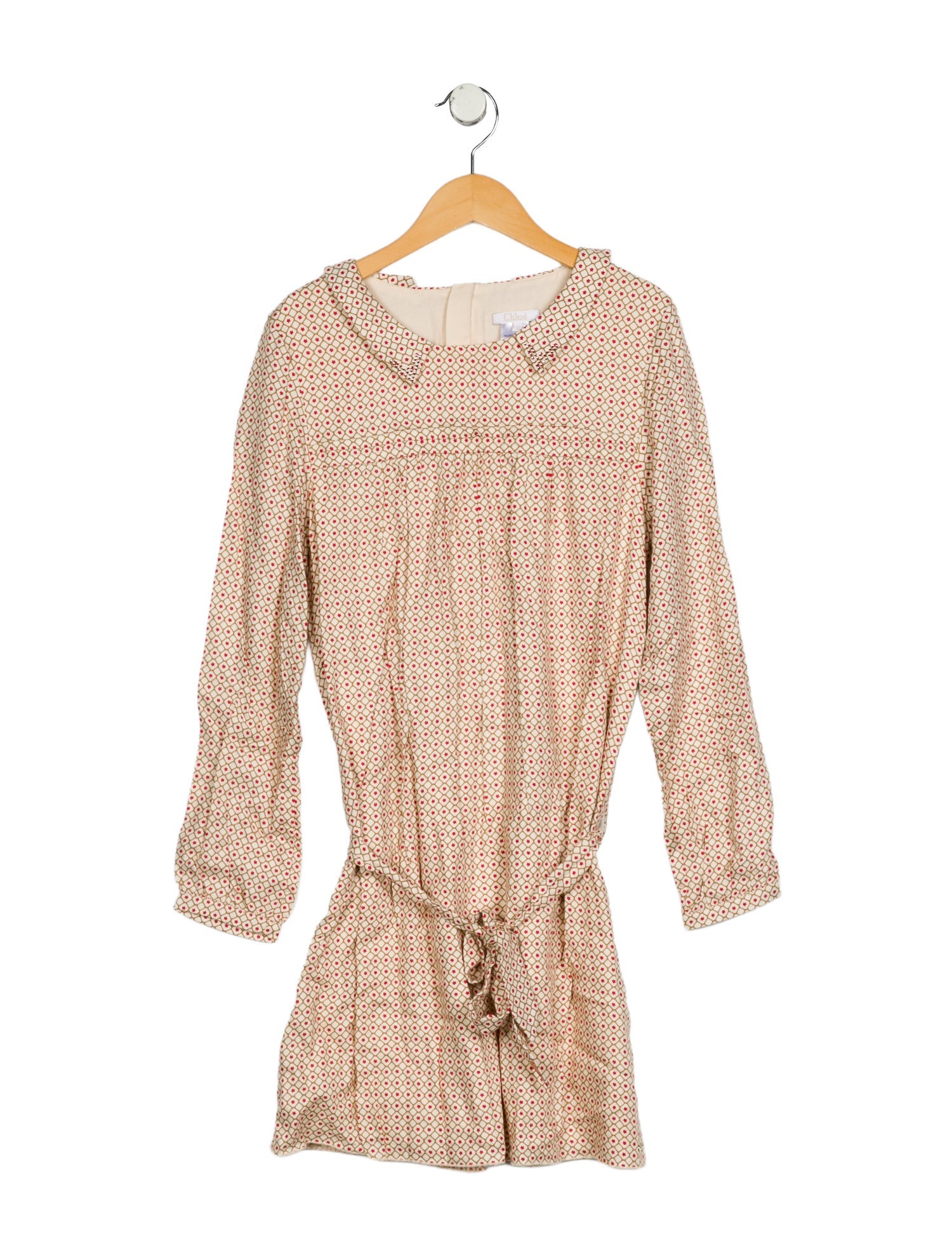 Chloé Girls' Print Long Sleeve Dress w/Tags