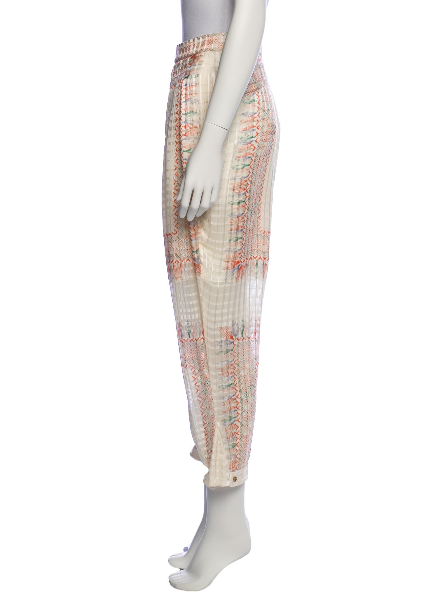 Chloé Silk Straight Leg Pants