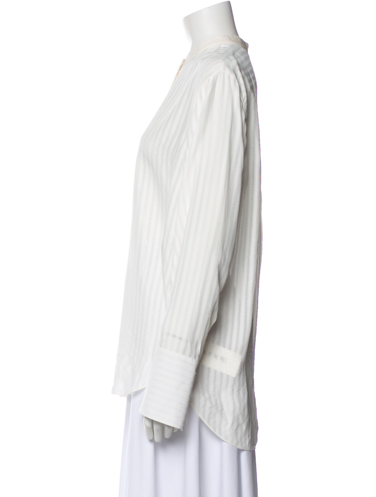 Chloé Striped Long Sleeve Blouse