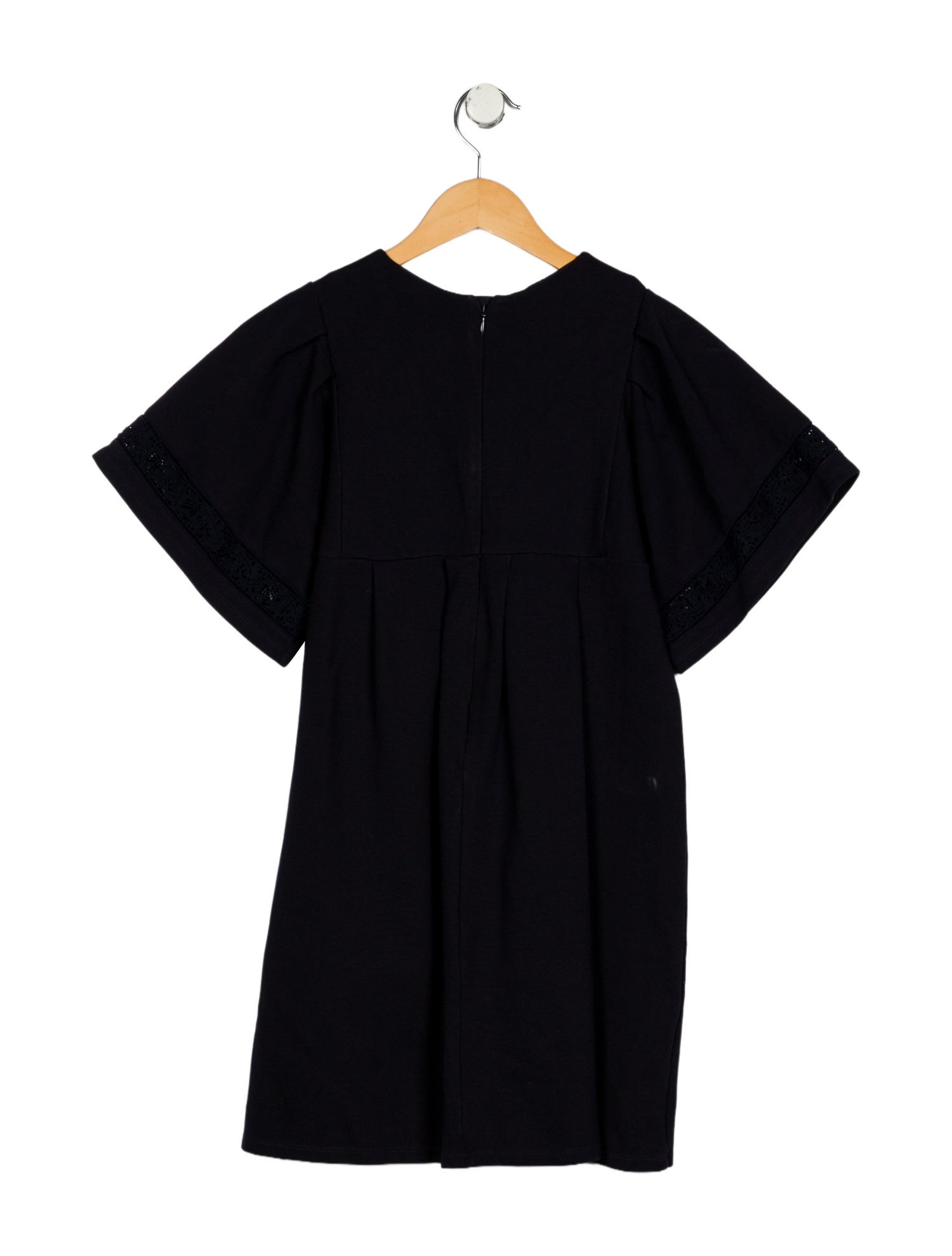 Chloé Girls' Pleated Short Sleeve Dress