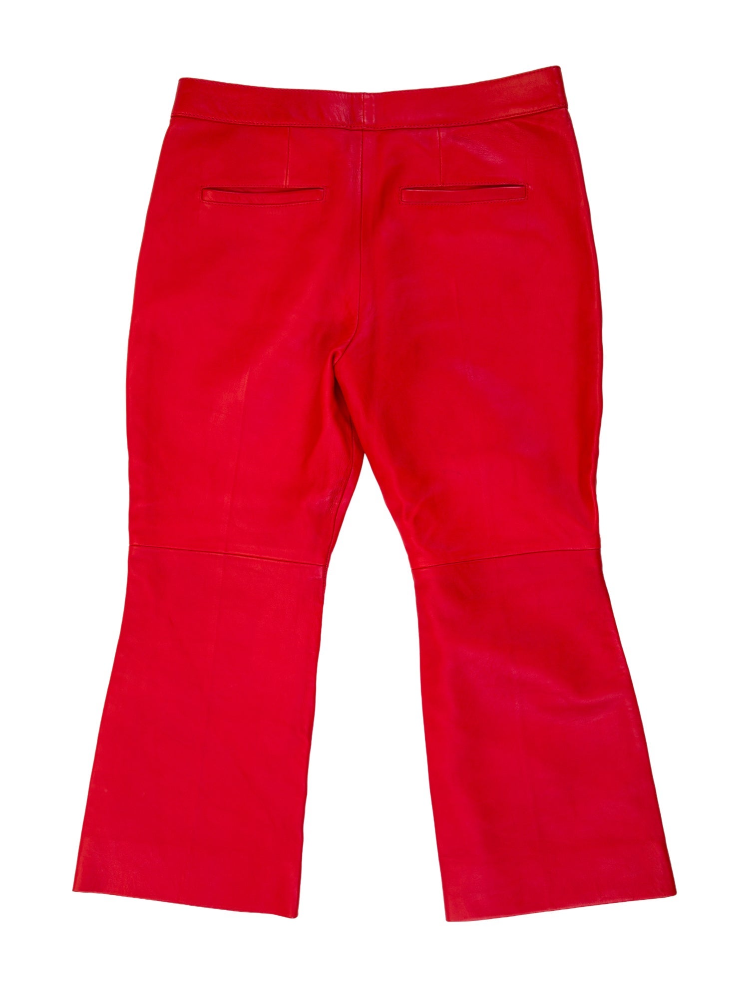 Chloé Lamb Leather Straight Leg Pants