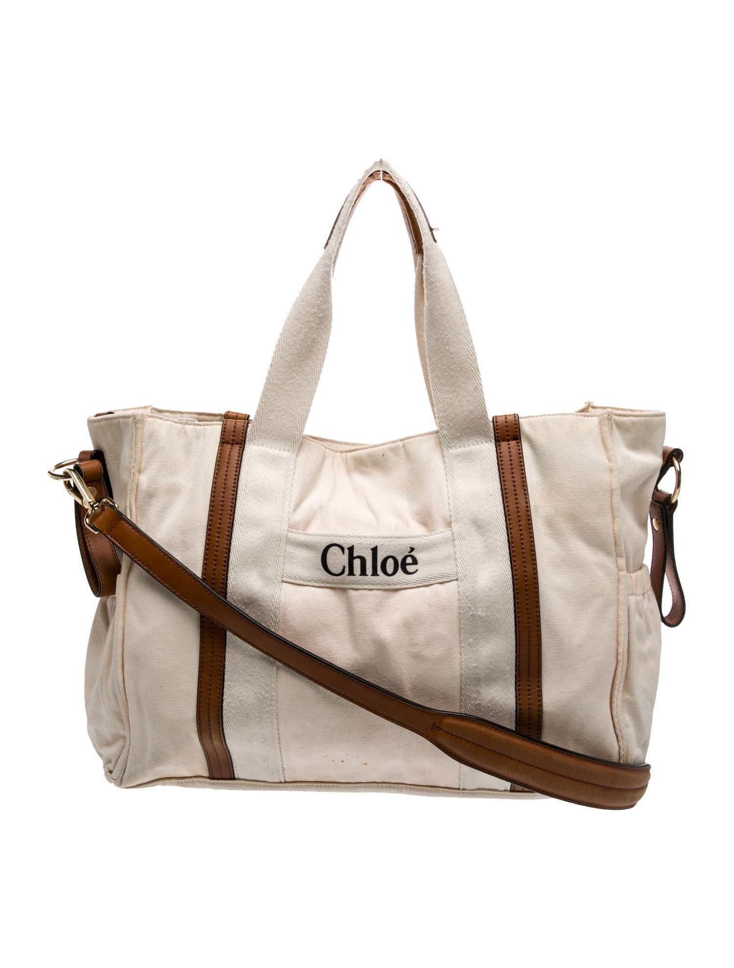 Chloé Leather Trim Diaper Bag