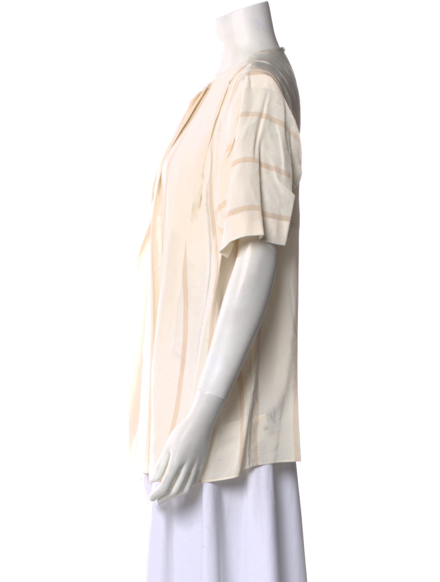 Chloé Silk Crew Neck Blouse