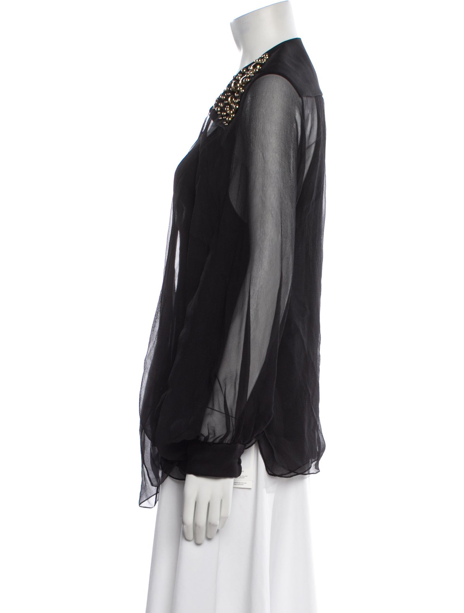 Chloé Silk Long Sleeve Blouse