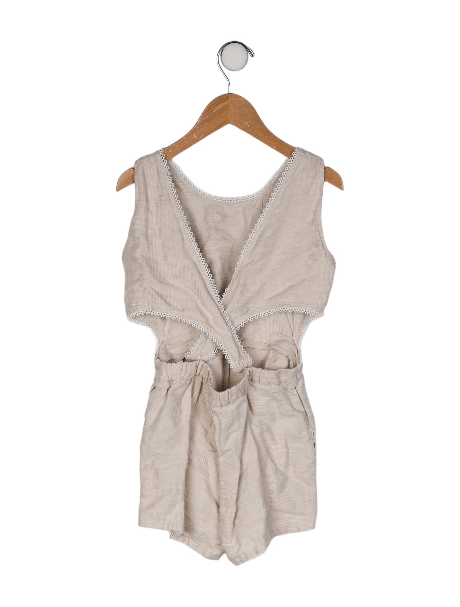 Chloé Linen-Blend Romper