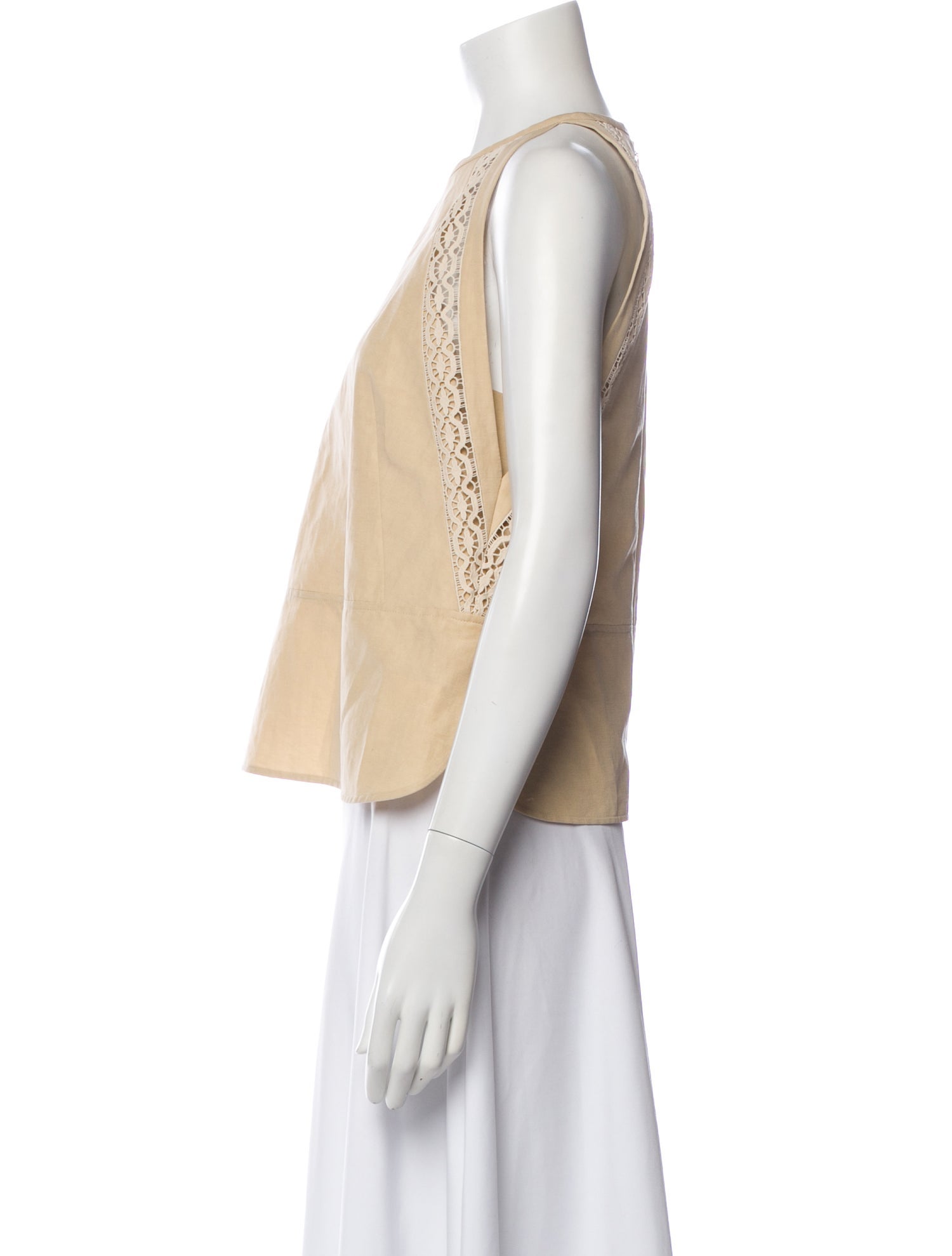 Chloé Crew Neck Sleeveless Top