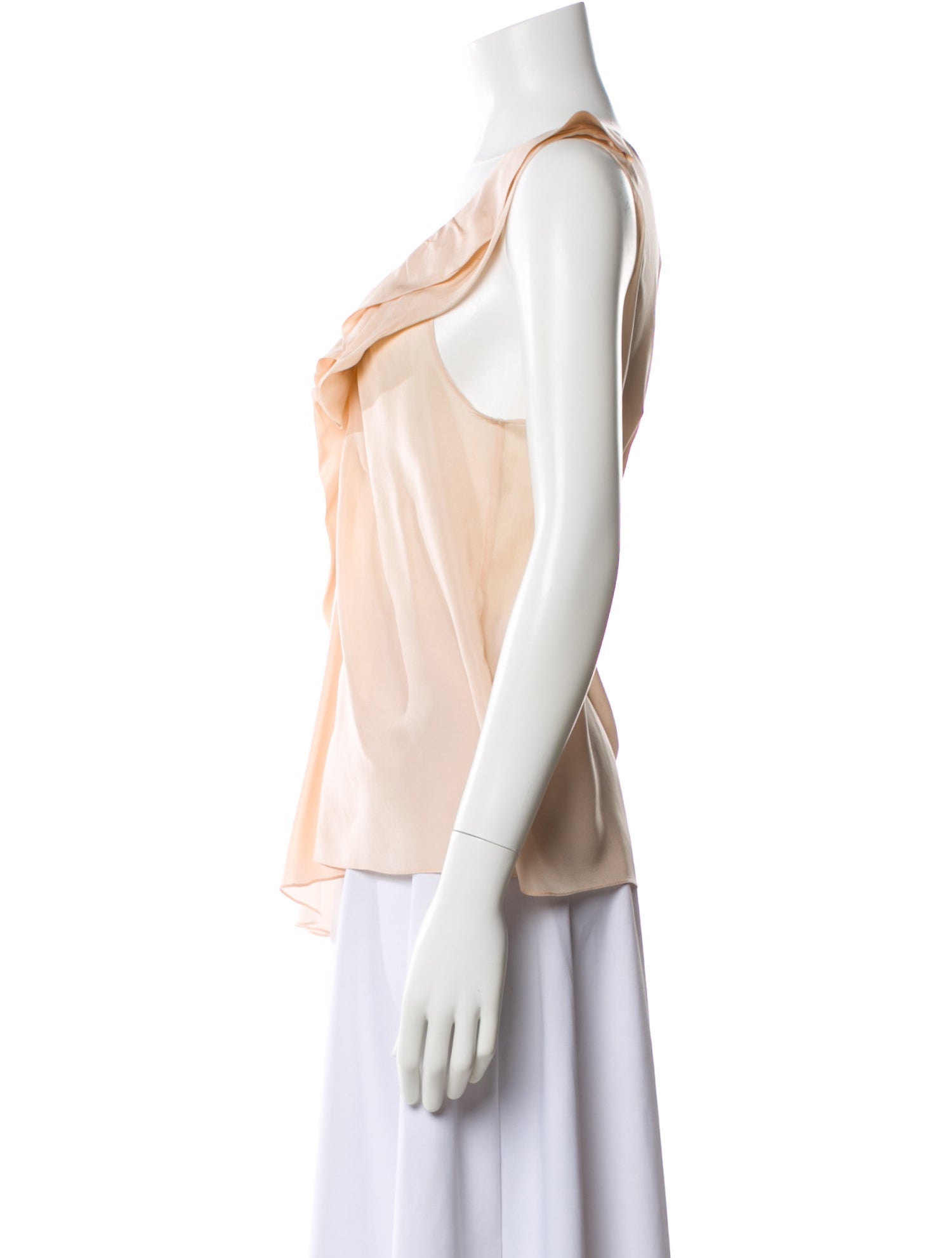 Chloé Silk V-Neck Top