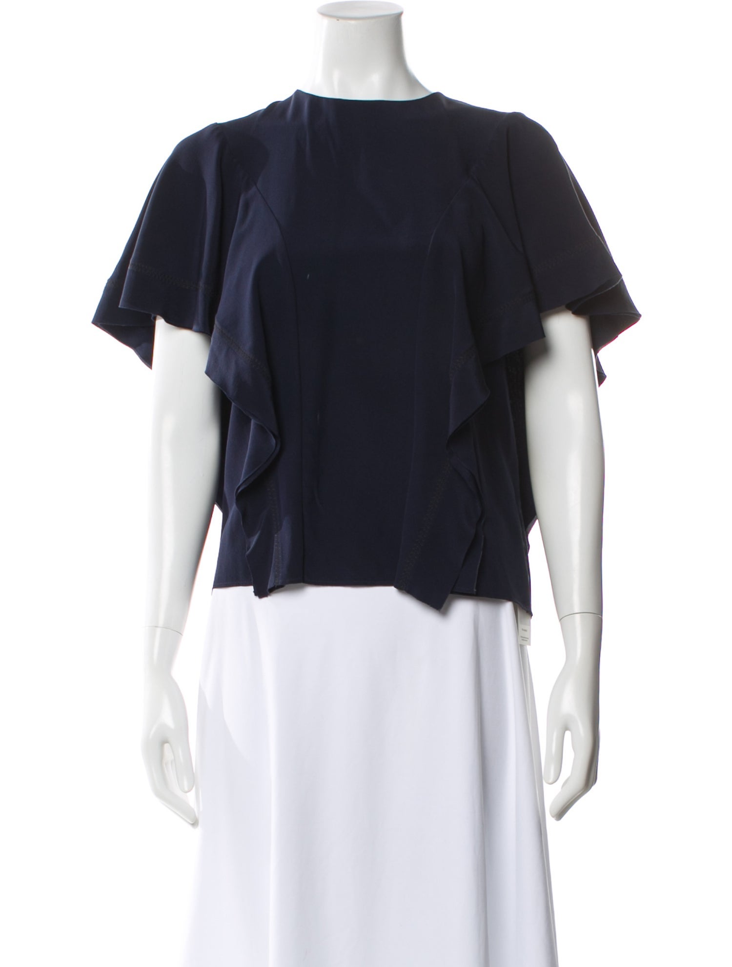 Chloé Silk Crew Neck Top