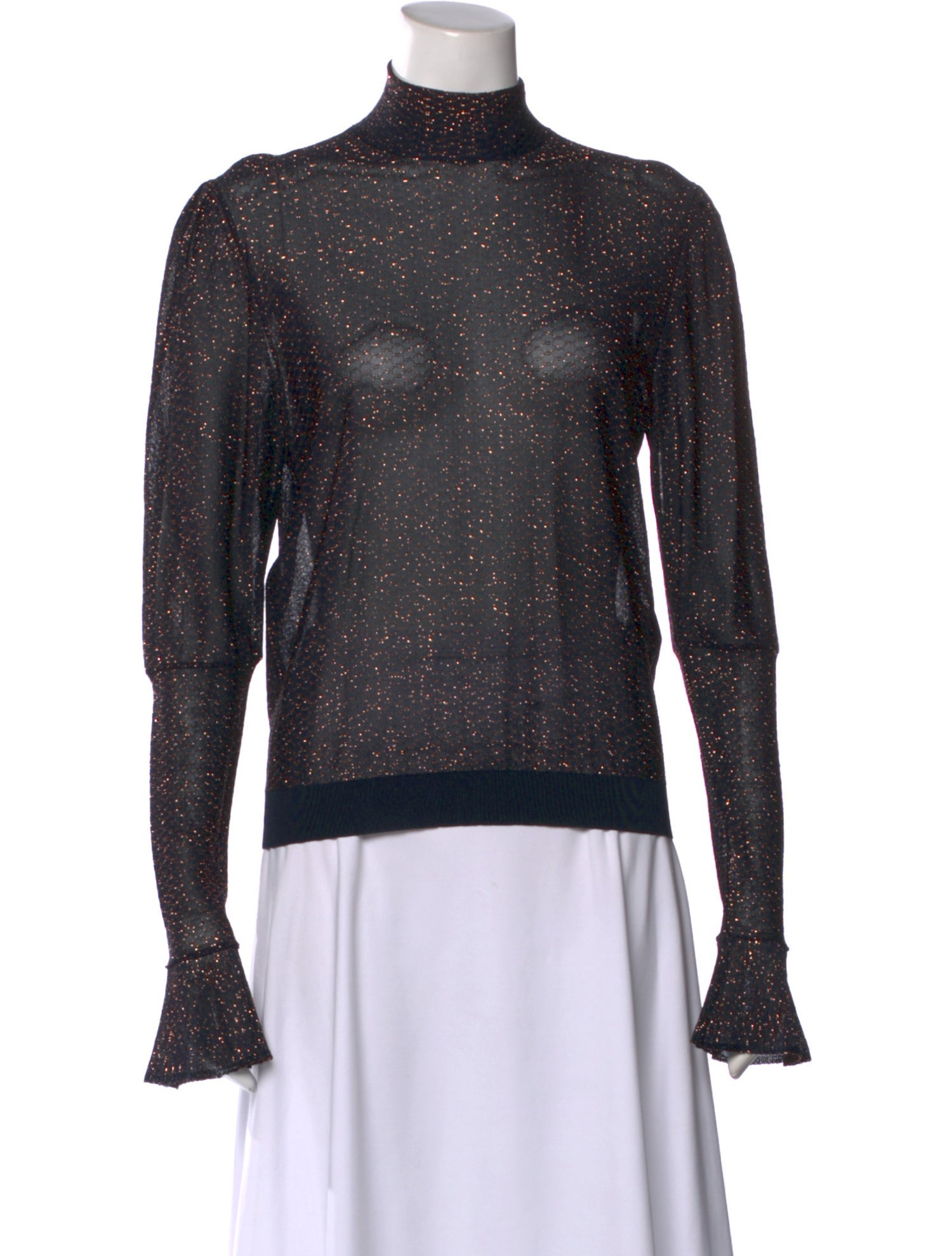 Chloé Patterned Turtleneck Top