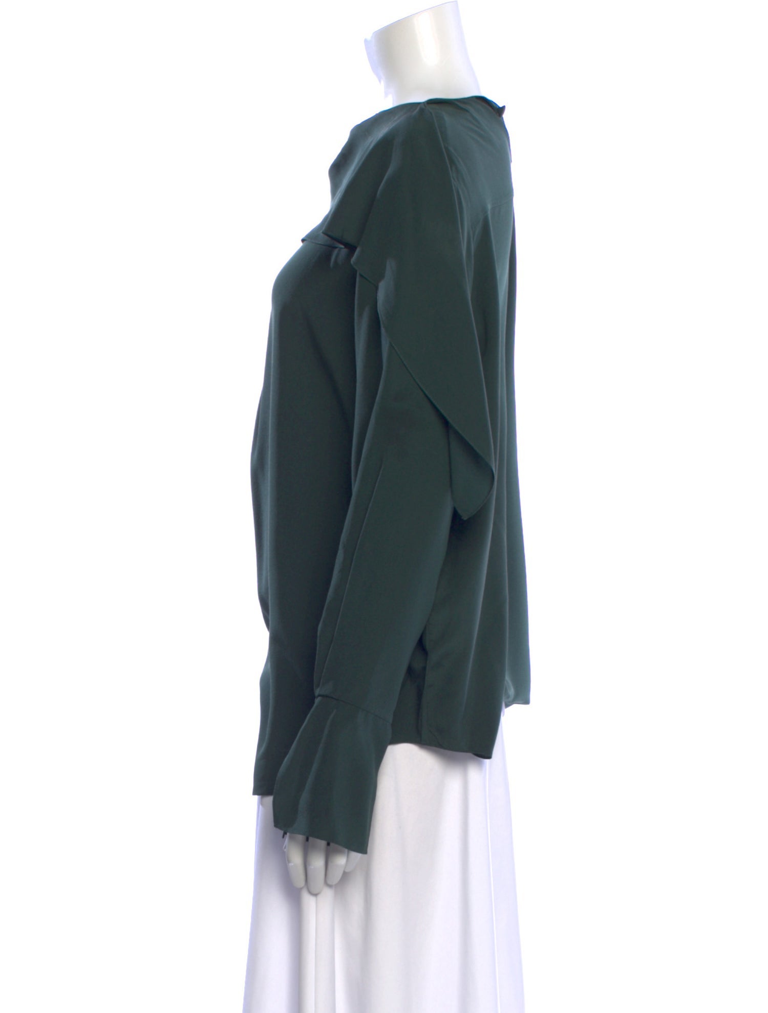 Chloé Silk Bateau Neckline Blouse