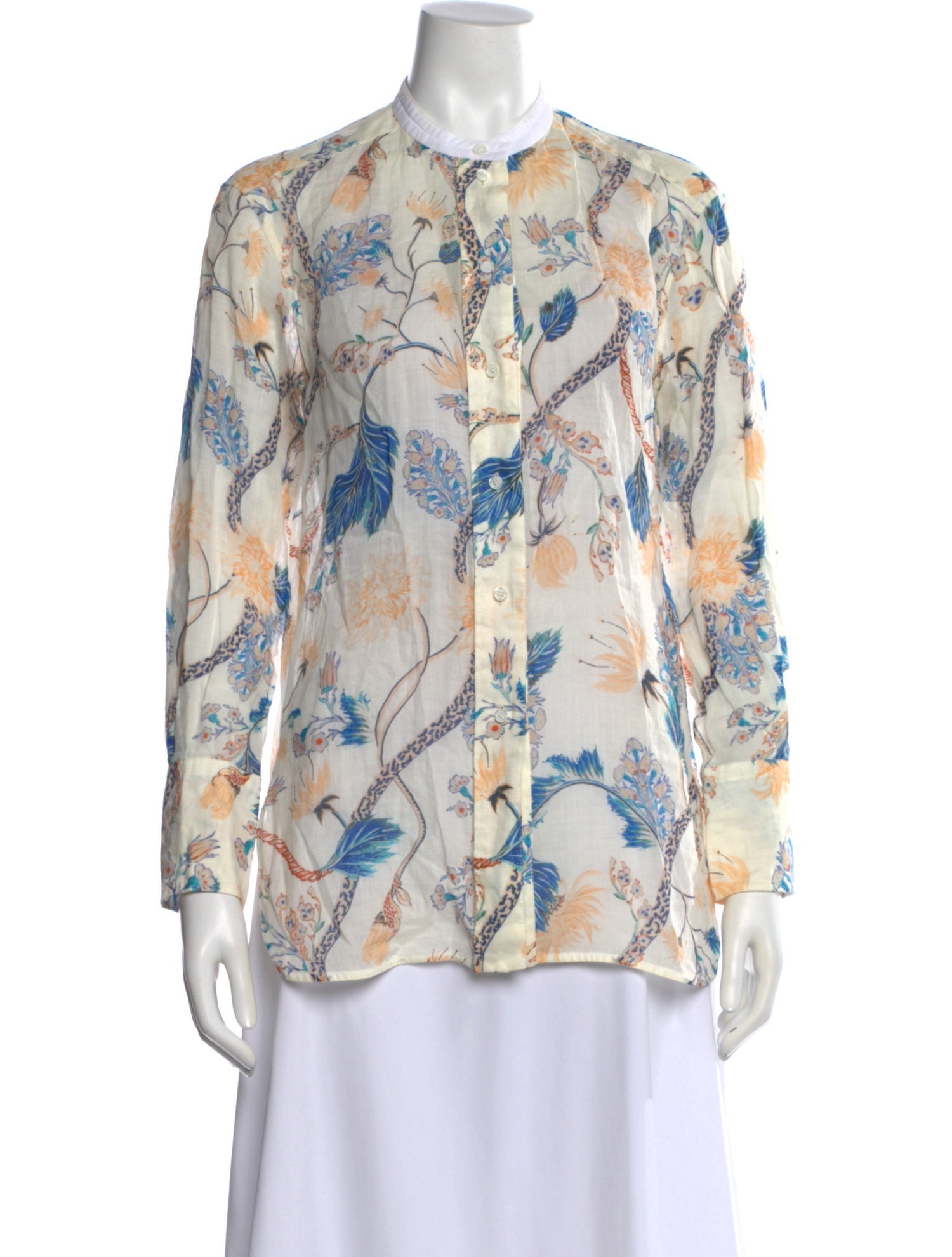 Chloé Floral Print Long Sleeve Blouse