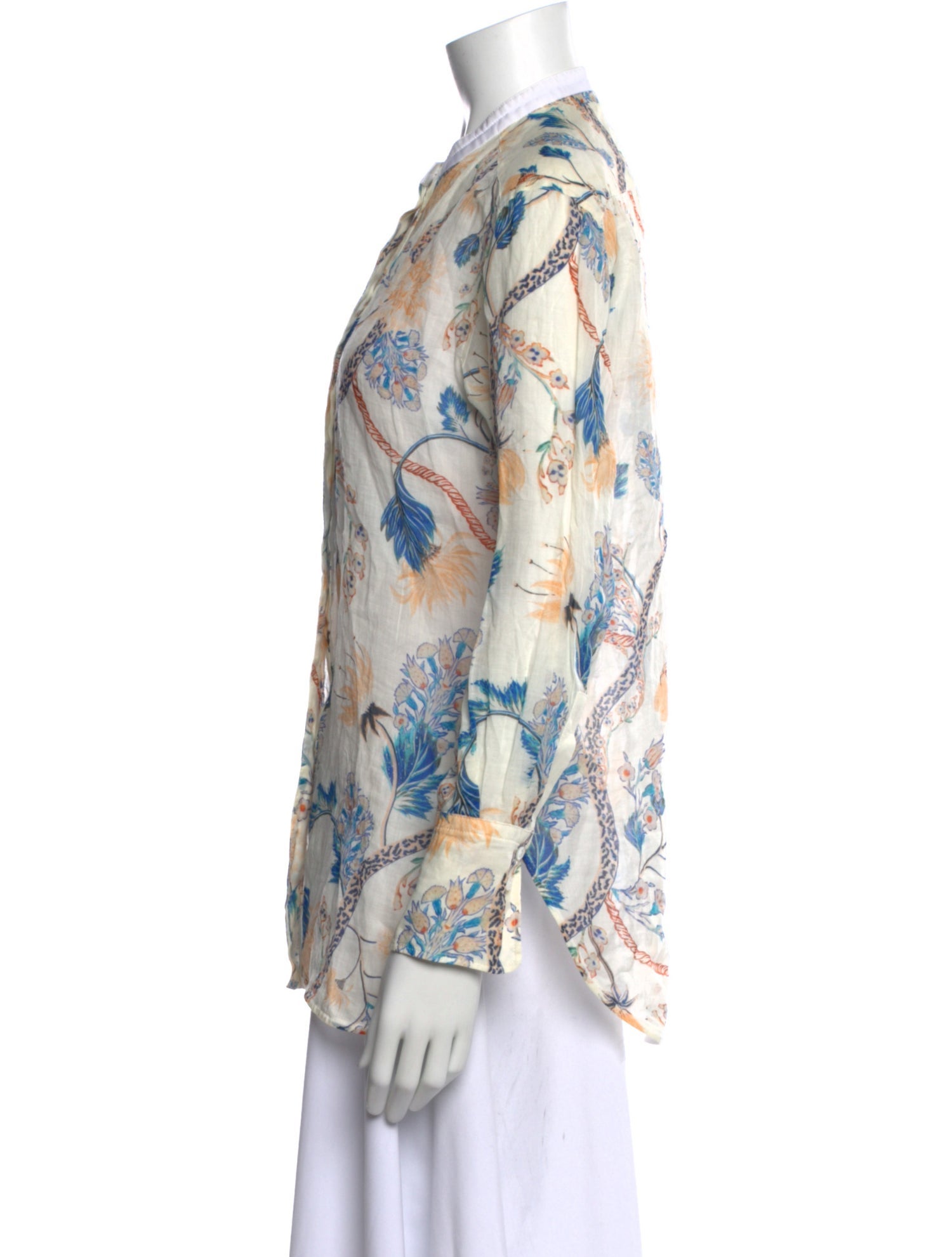 Chloé Floral Print Long Sleeve Blouse