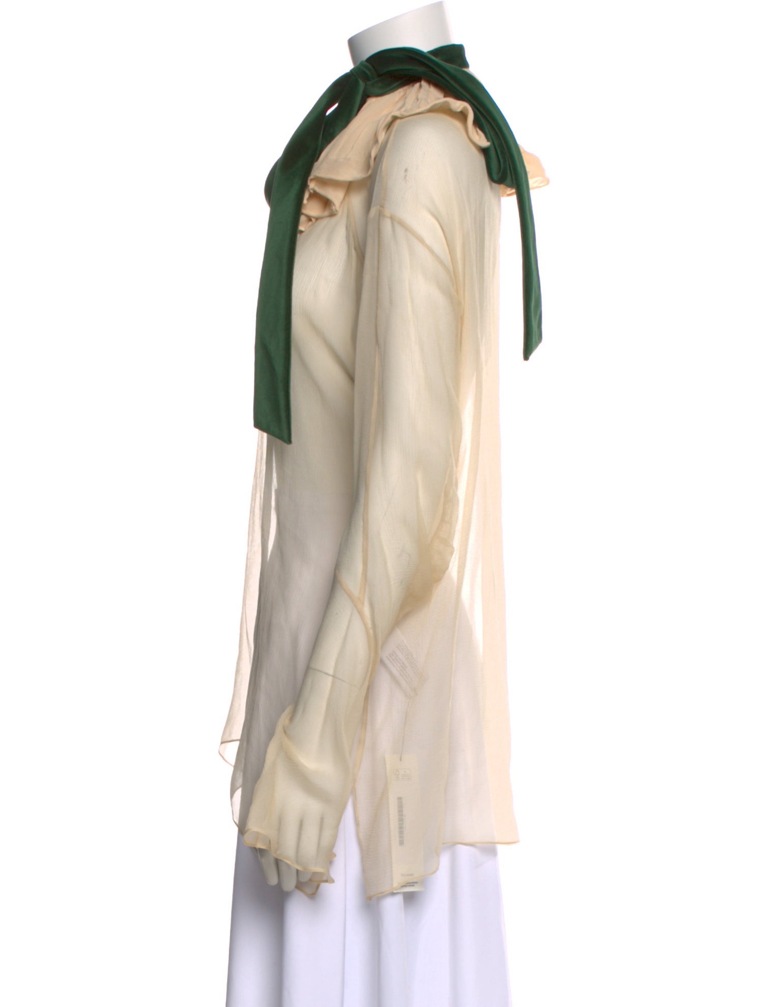 Chloé Silk Tie Neck Blouse