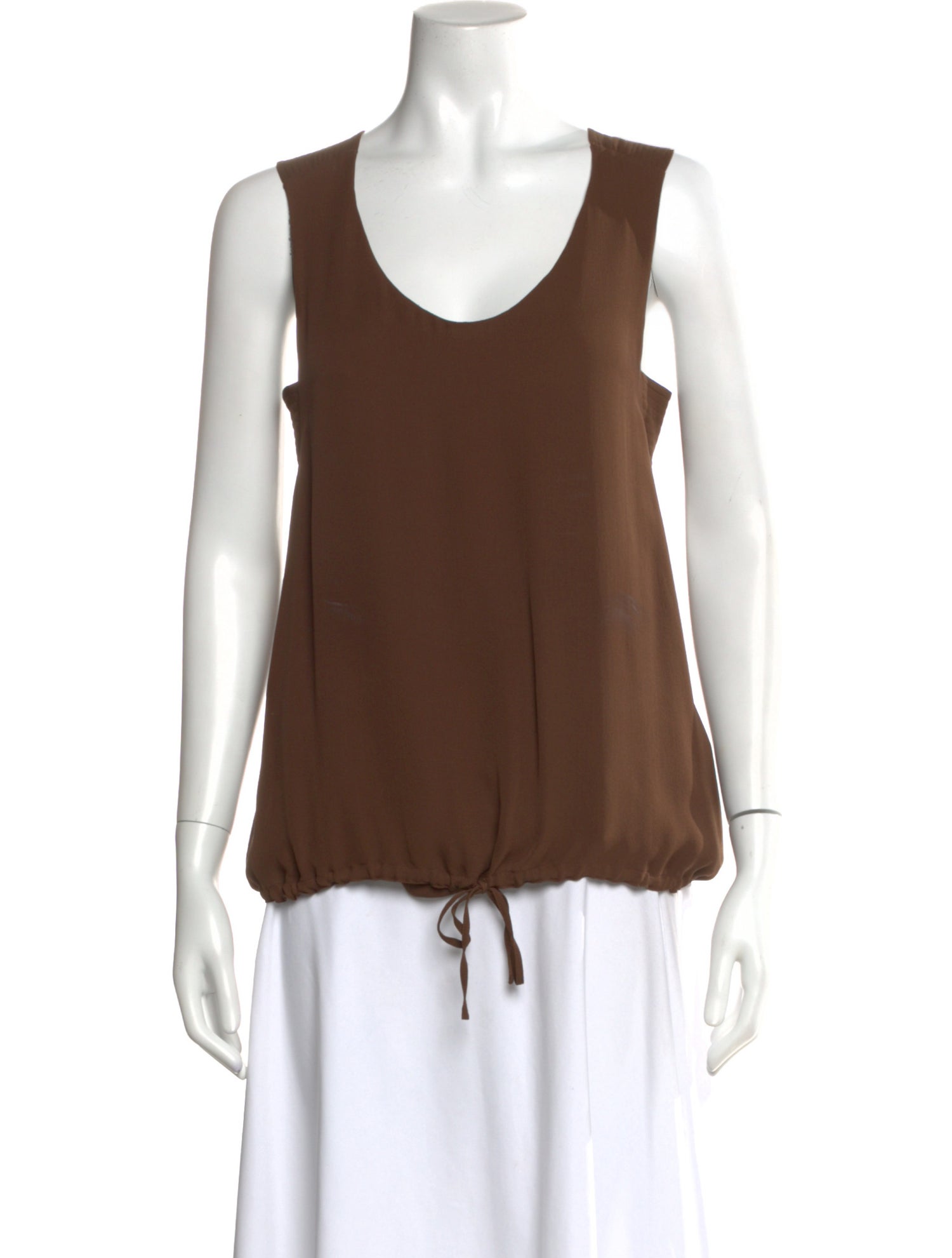 Chloé Silk Scoop Neck Top