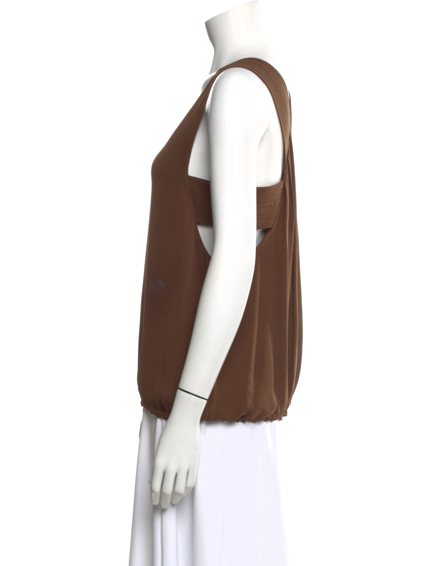 Chloé Silk Scoop Neck Top