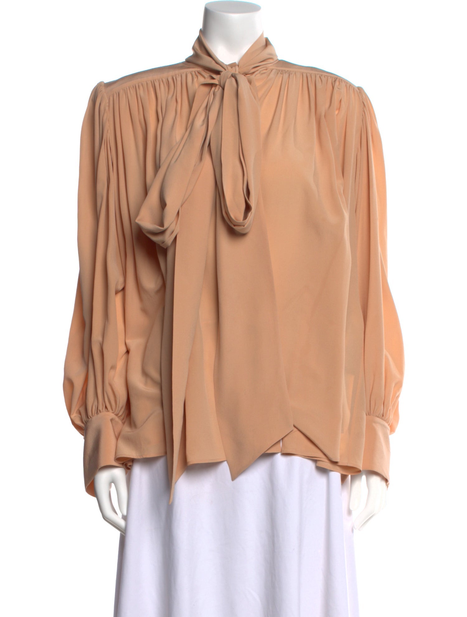 Chloé Silk Tie Neck Blouse